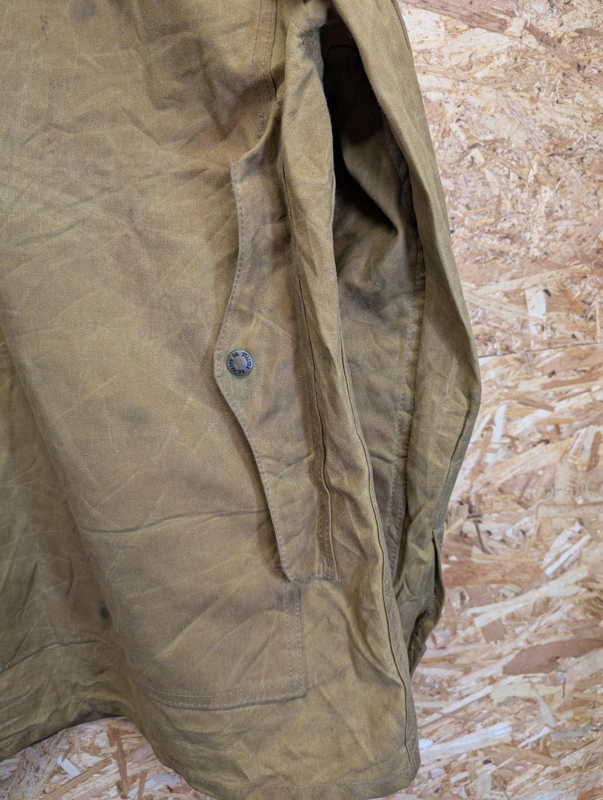 Filson Tin Cloth Packer XL Men Jacket Waxed Cotton Field Coat Brown Double USA