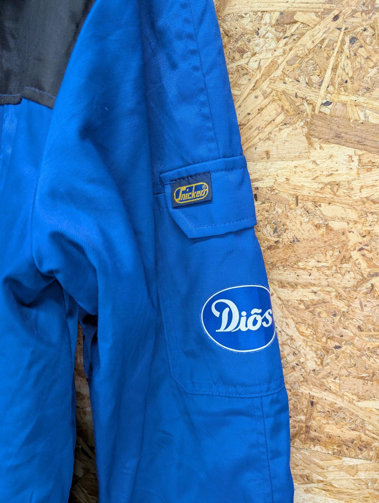 Snickers Workwear Jacket Size Large 42 52 Men Mid-Length Blue Black Fur Collar