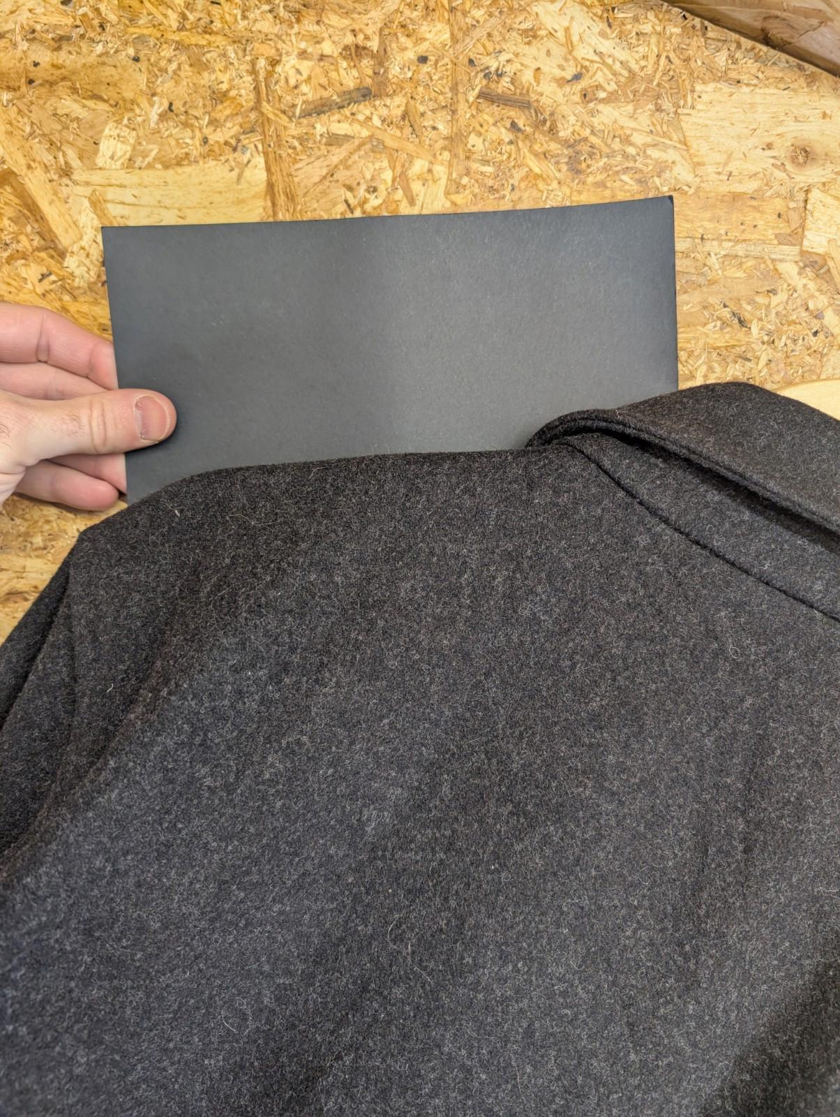 Filson Weekender Wool Coat Large Mackinaw Charcoal Grey Mile Marker Jacket USA