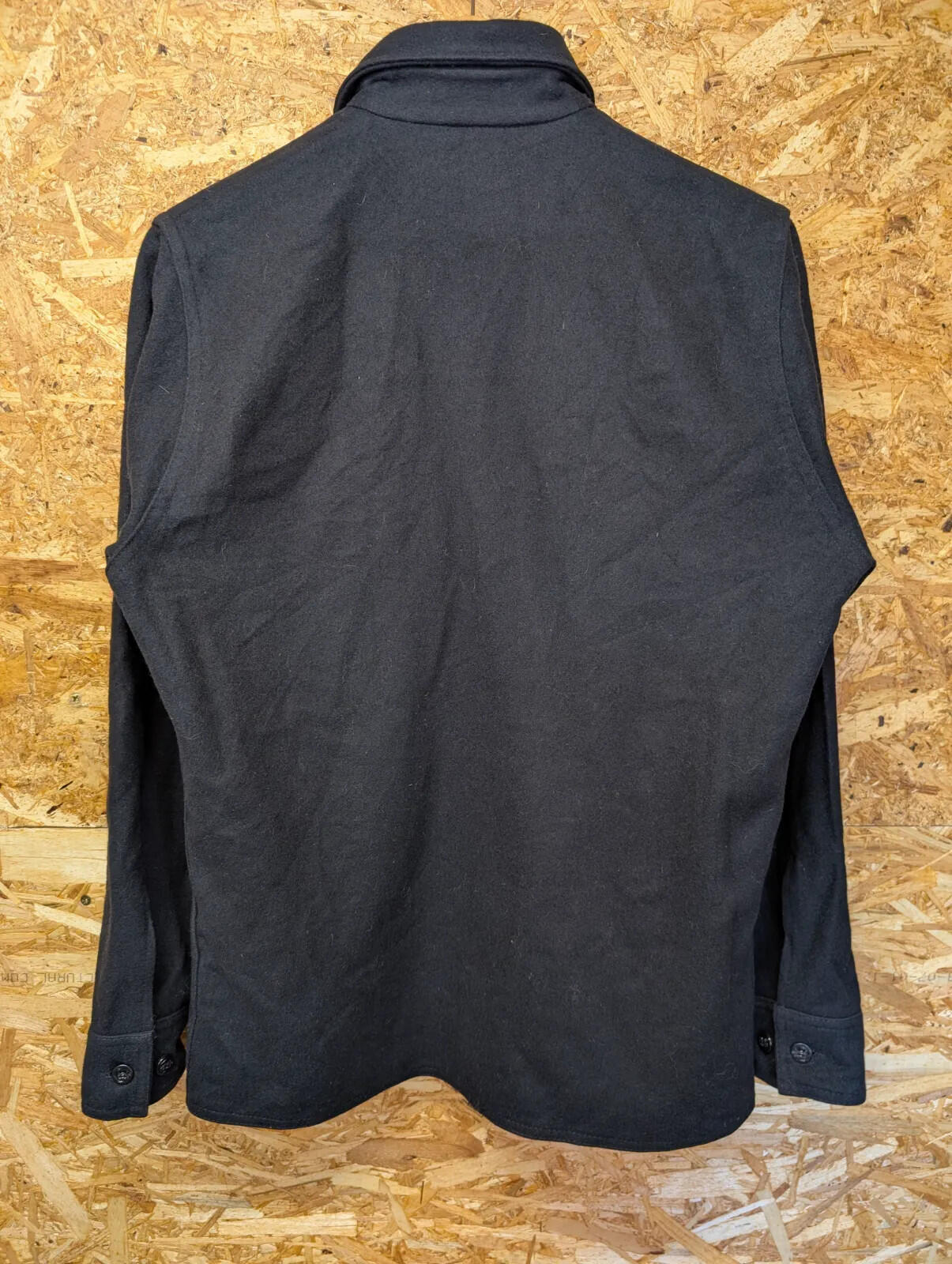 Filson Jac Shirt Large Mens Medium 38 Made USA Wool Cruiser Navy Blue Style 90