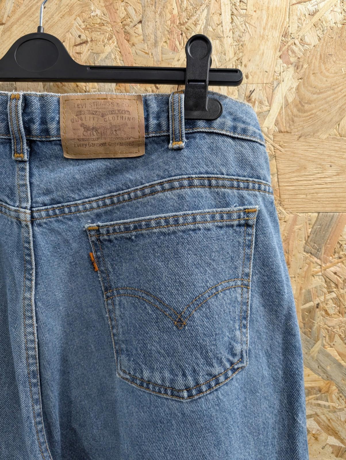 Levis 617 Jeans W38 L30 Canada Made Orange Tab Vintage 90s Blue Denim Zip Fly