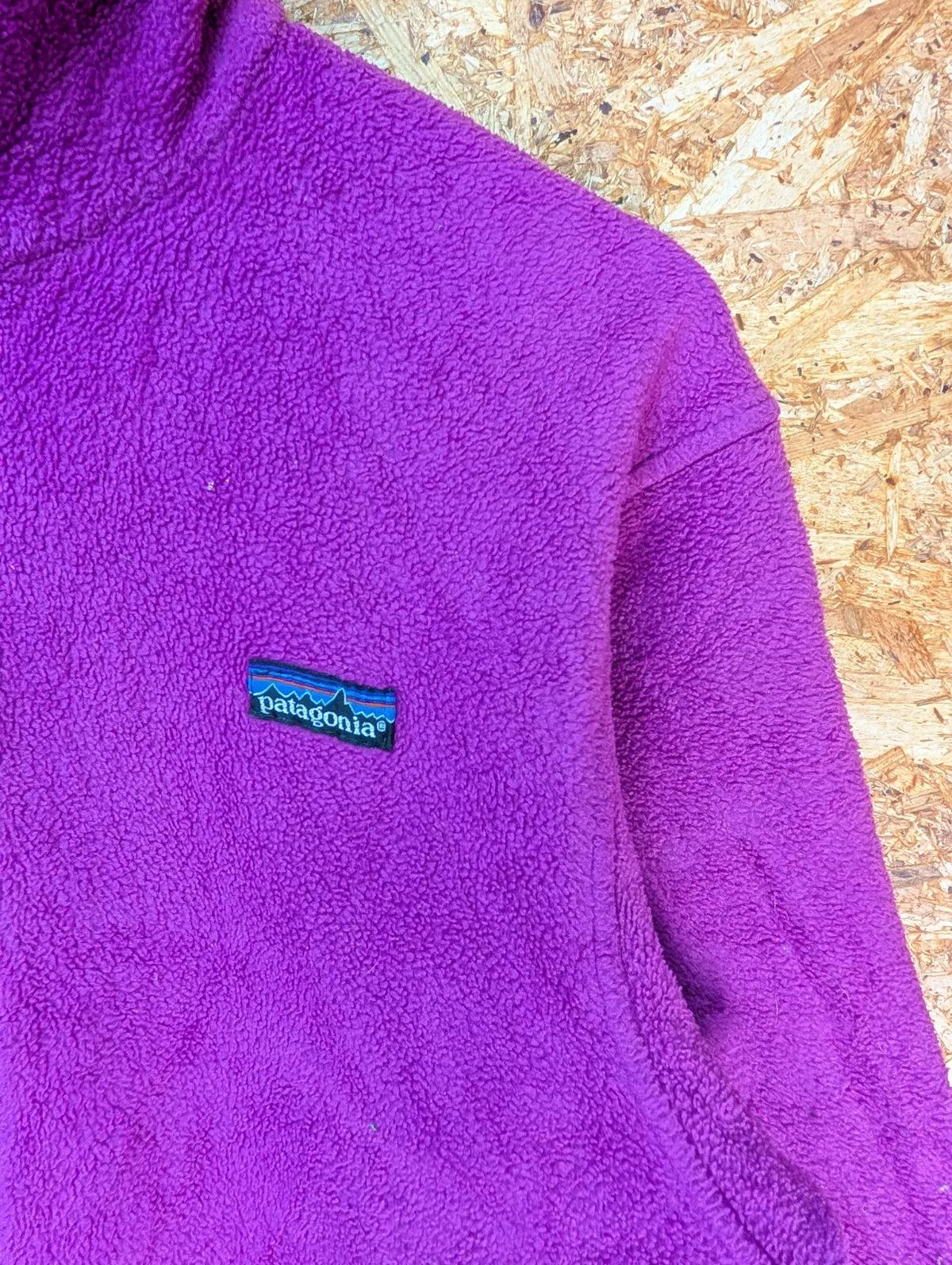 Vintage 80s Patagonia Full Zip Fleece Jacket Size Small 8 Purple Mad in USA