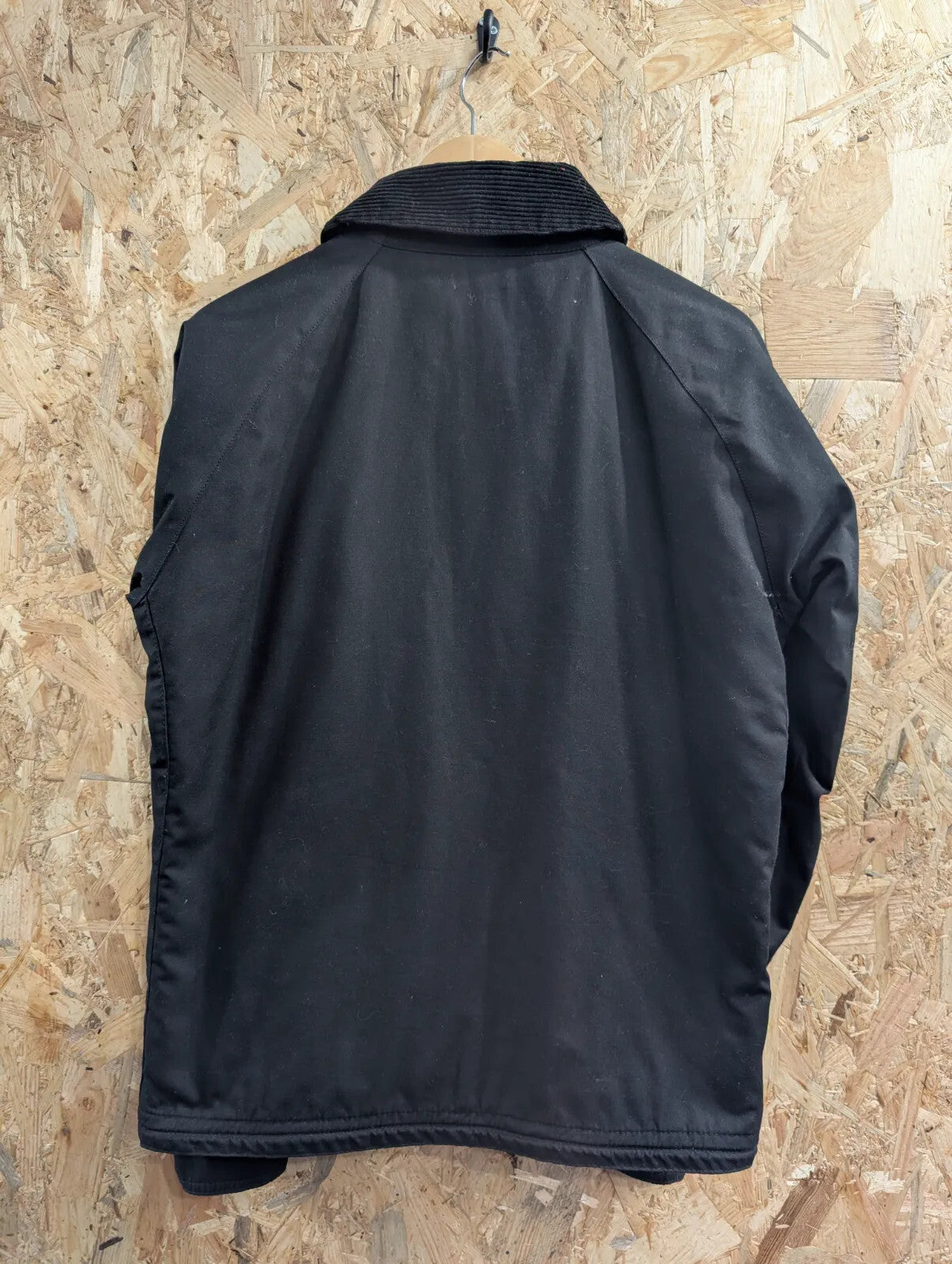 Barbour B Beacon Winter Munro Jacket Mens Medium Black Cotton Quilted Padded