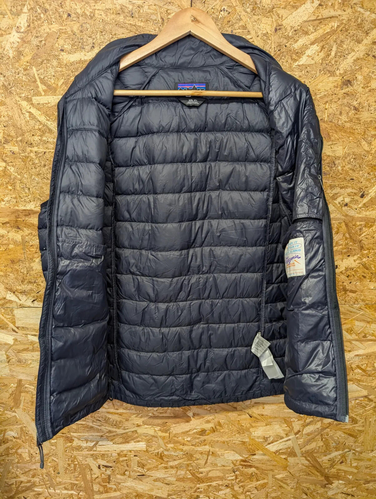 Patagonia Down Sweater Vest Womens XXL Black Full Zip Insulated Puffer Gilet