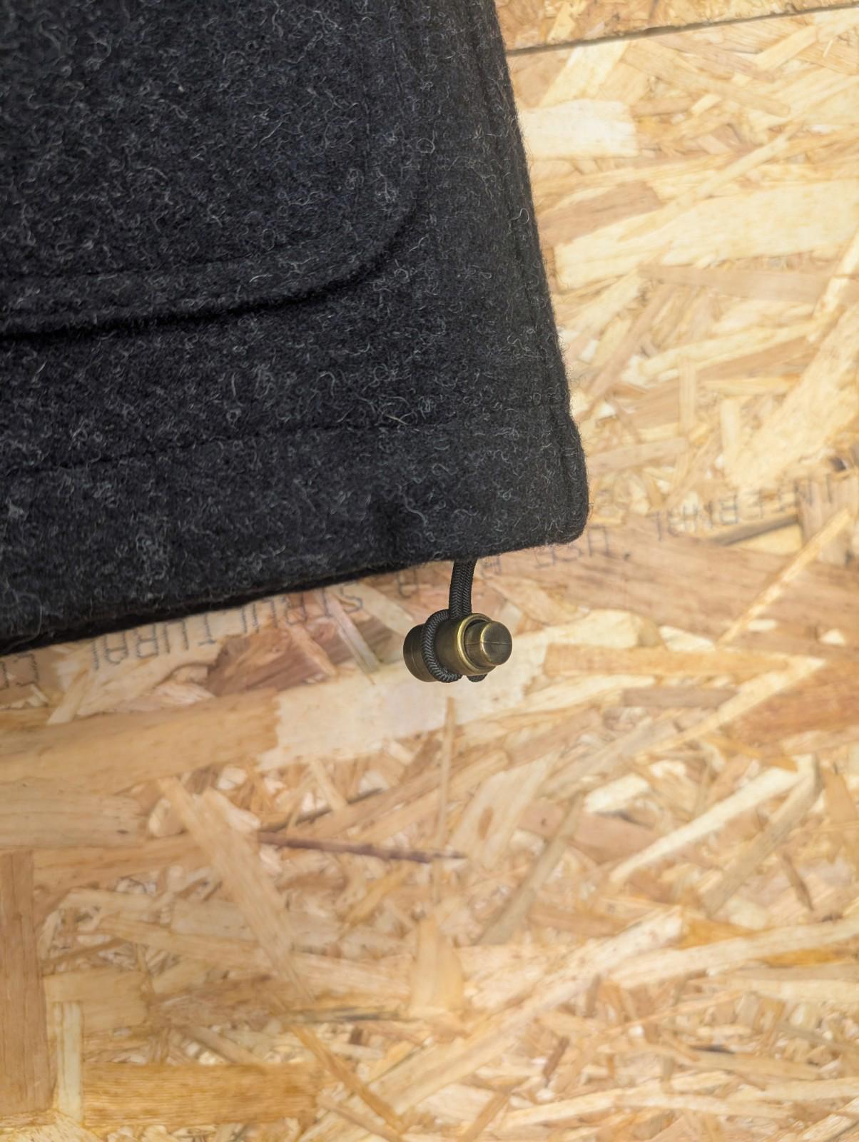 Filson Mackinaw Wool Vest Medium Charcoal Grey Zip Front Liner Gilet Body Warmer