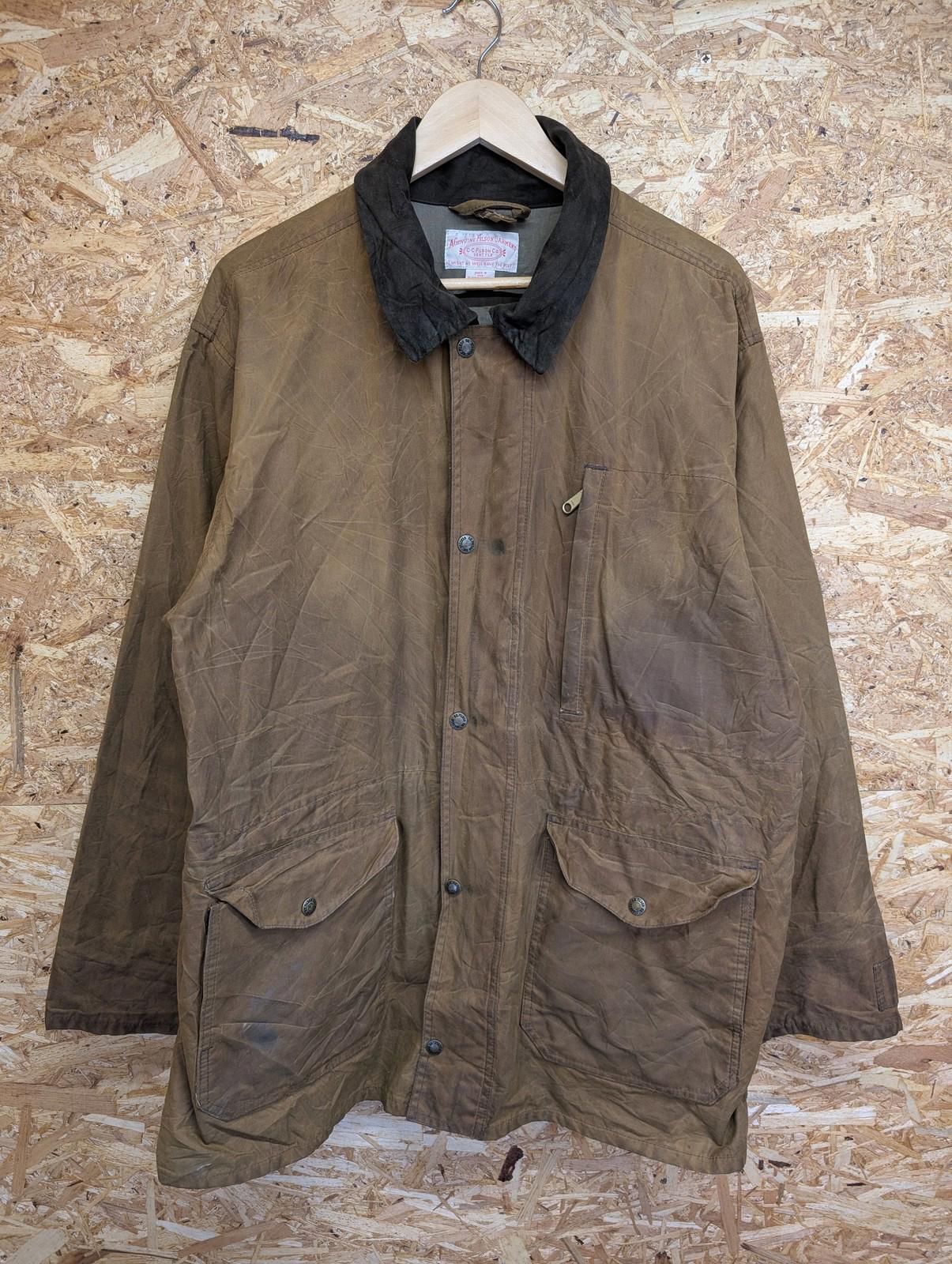Filson 1442N Jacket XXL Men Outdoor Workwear Brown Waxed Cotton USA Made Oil