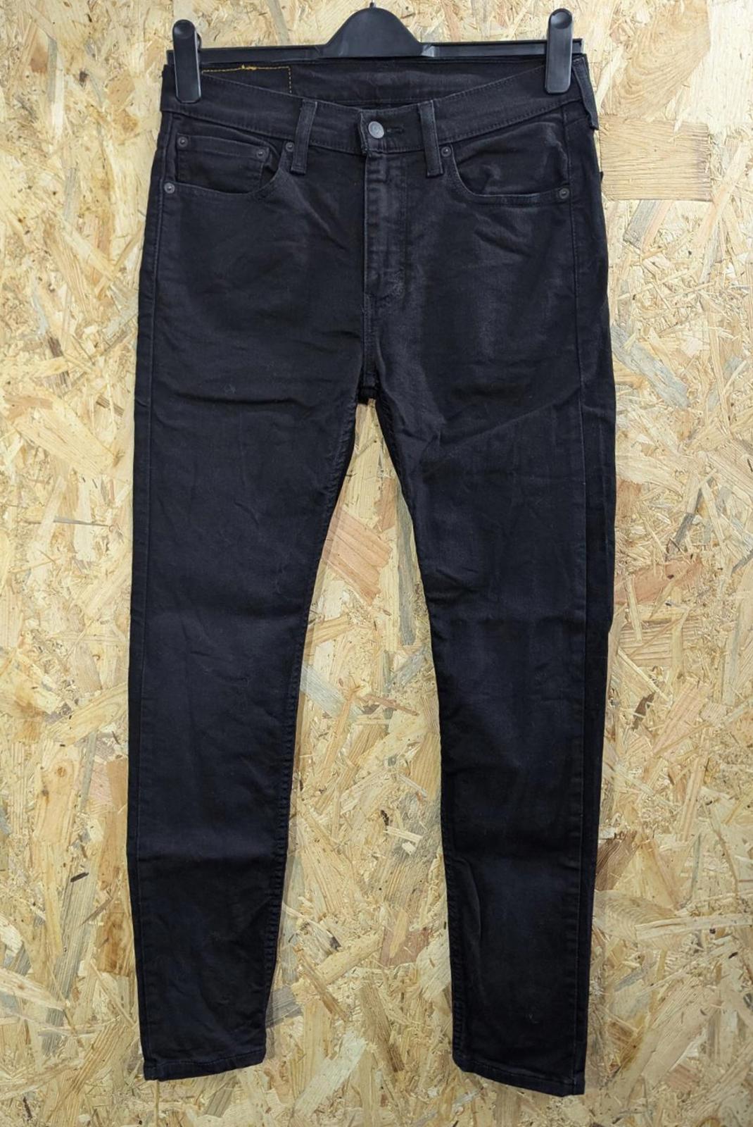 Levis 519 Hi-Ball Black Jeans W32 L31 Men Extreme Skinny Red Tab Zip Fly Stretch