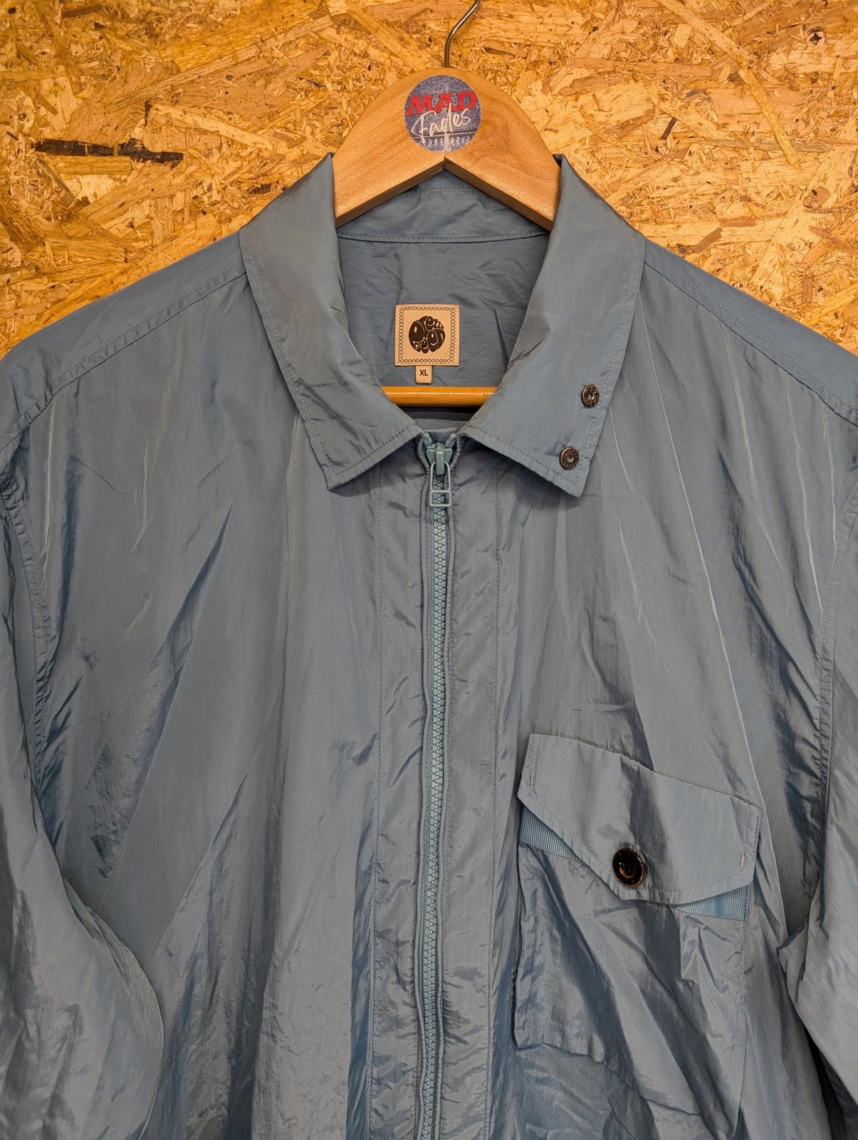 Pretty Green Field Shirt Jacket XL Casual Turquoise Blue Oi Polloi Gallagher