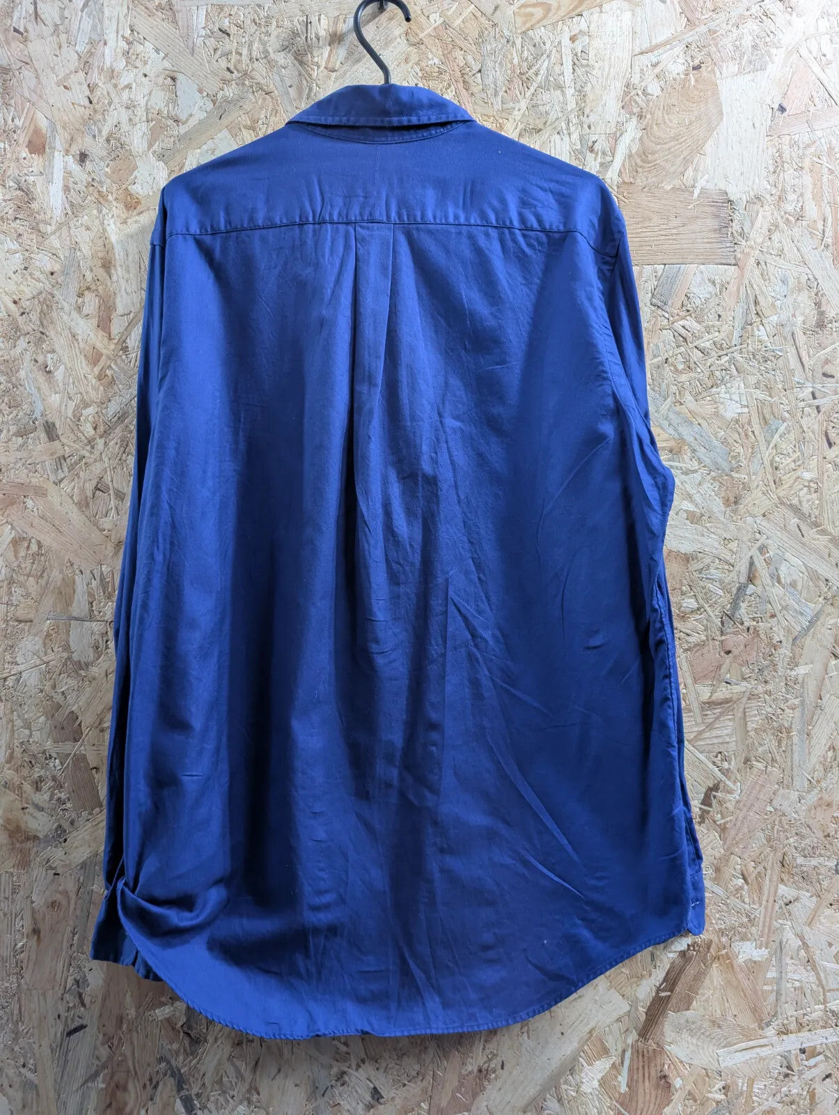 Polo Ralph Lauren Shirt Mens Large Royal Blue Cotton Long Sleeve Button Down