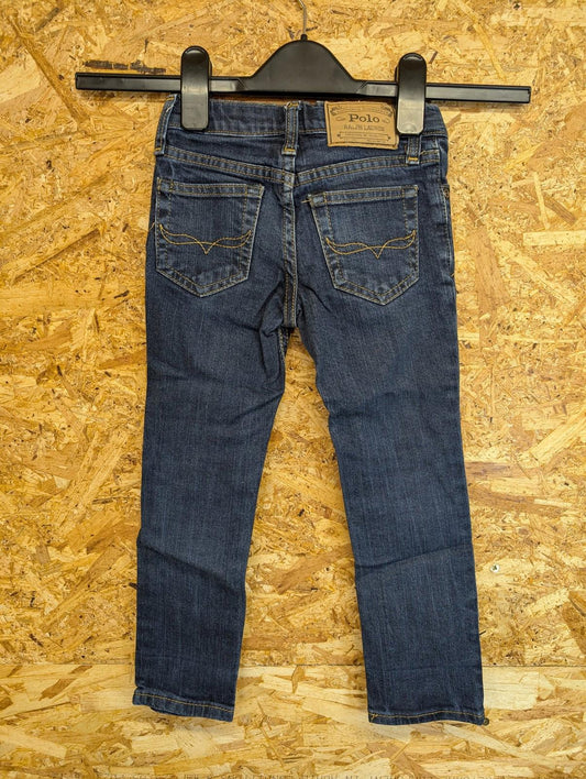 Ralph Lauren Polo Jeans Unisex Kids Age 4T Classic Straight Denim Navy Blue