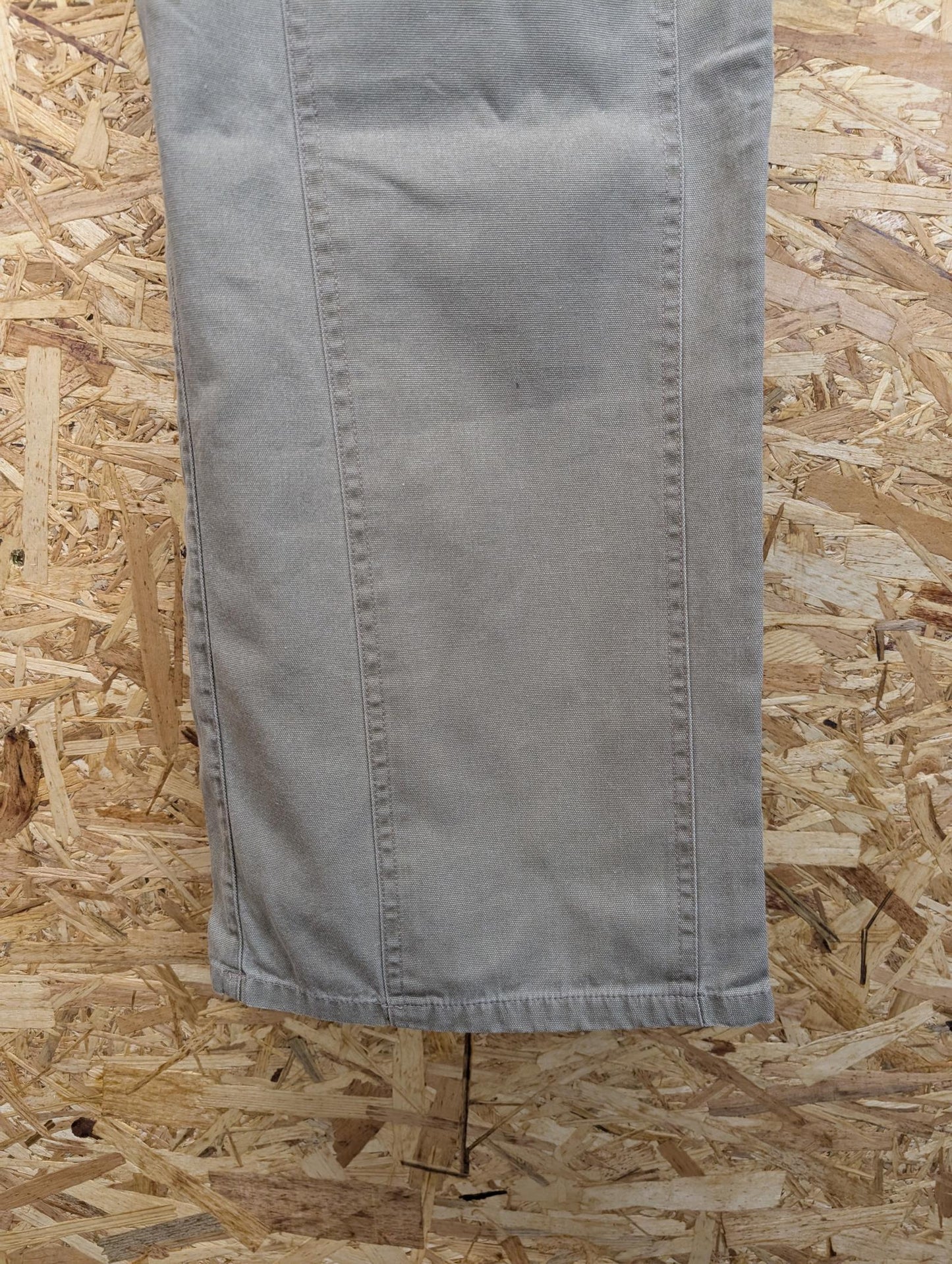 Griffin Double Knee Beige Khaki Cream Embroidered Trousers Baggies XL W36 L32