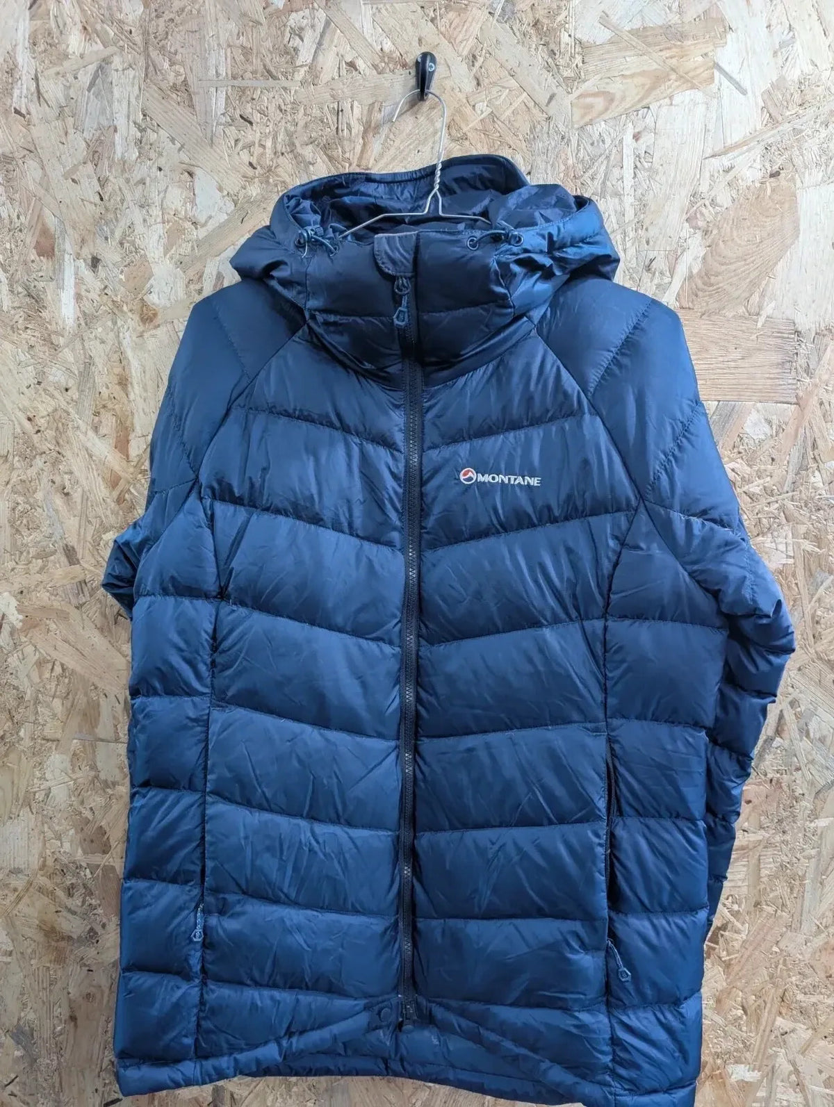 Montane Anti Freeze XT Down Jacket Womens UK 12 Teal Blue Hooded Puffer Hiking