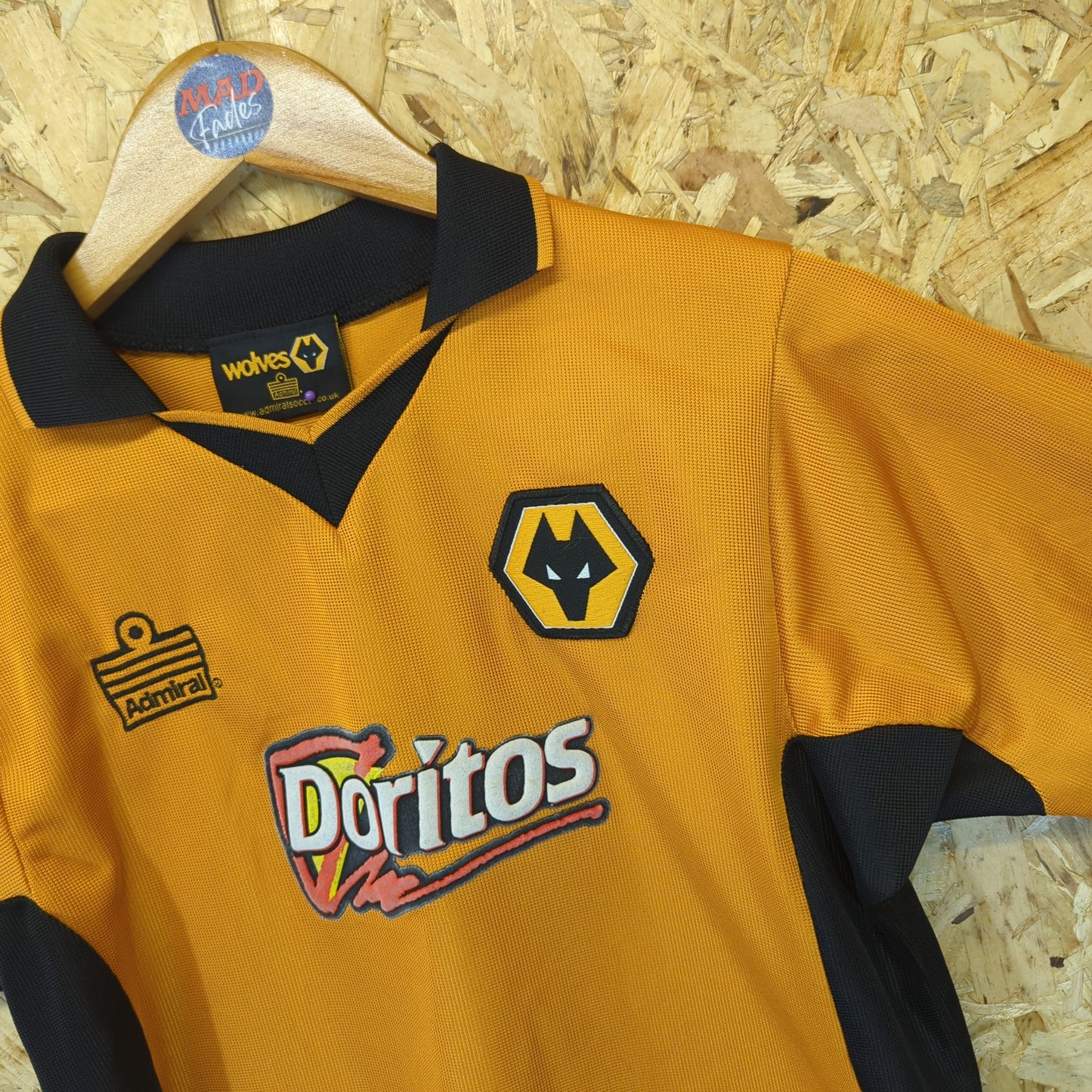 Wolverhampton Wanderers Wolves 2002-2004 Admiral Football Home Top Kids 11-12