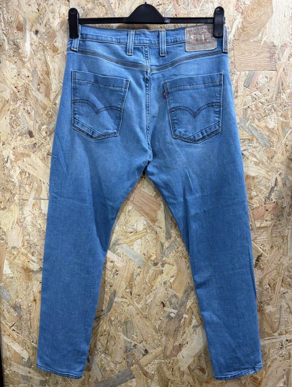 Levis 511 Slim Jeans W32 L28 Men Light Blue Straight Leg Red Tab Stretch Zip Fly