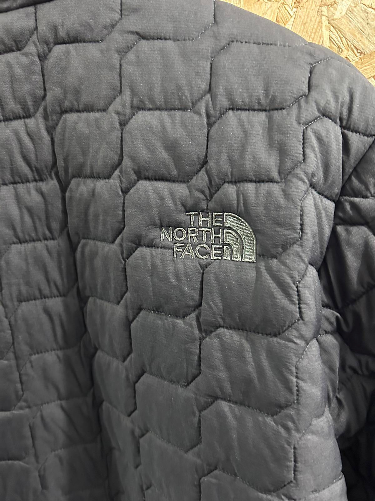 North Face Mens Size Medium UK TNF Thermoball Black Puffer Parka Jacket Puffa