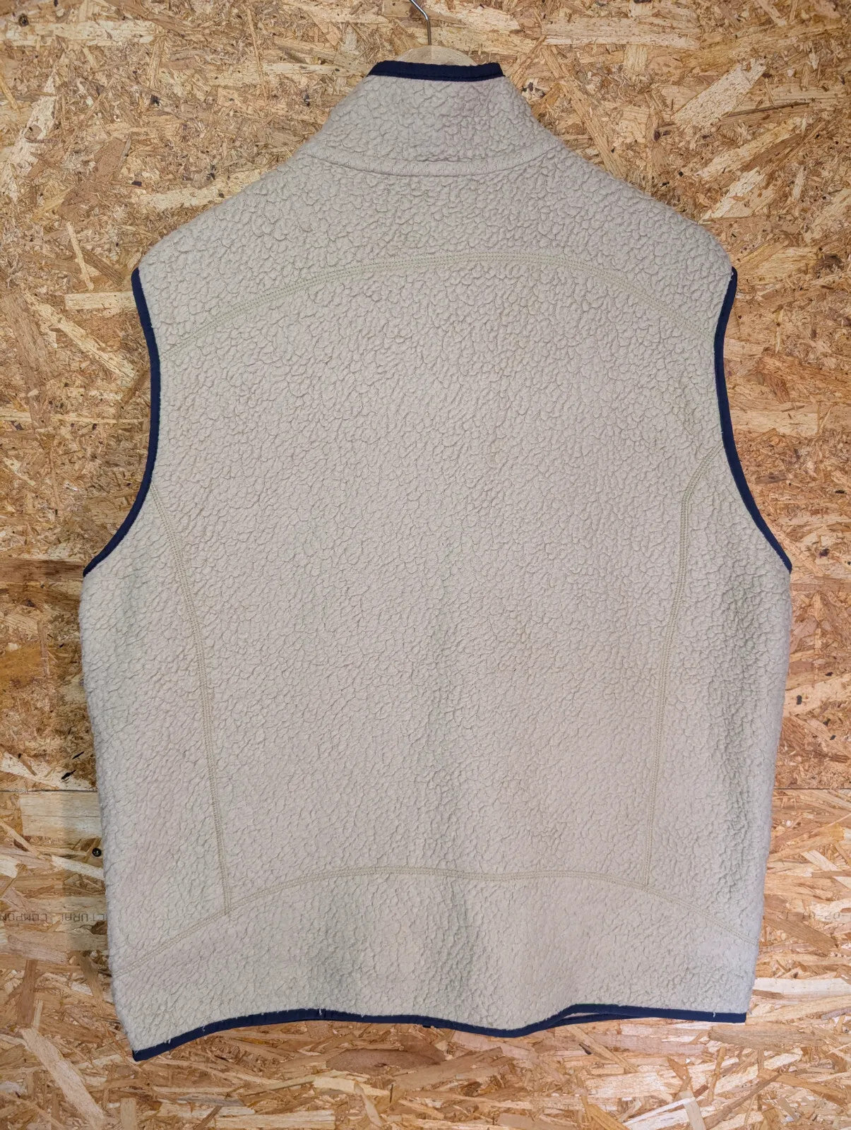 Patagonia Oatmeal Retro-X Pile Fleece Mens XL Vest Zip Cream Gilet Bodywarmer