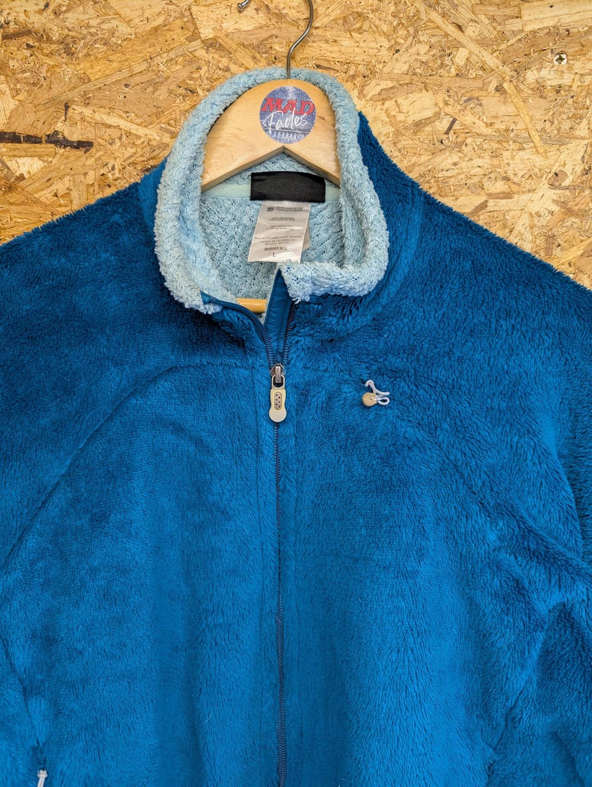 Patagonia R4 Fleece Jacket Large Women Fleece Teal Blue Hiking Polartec Full Zip