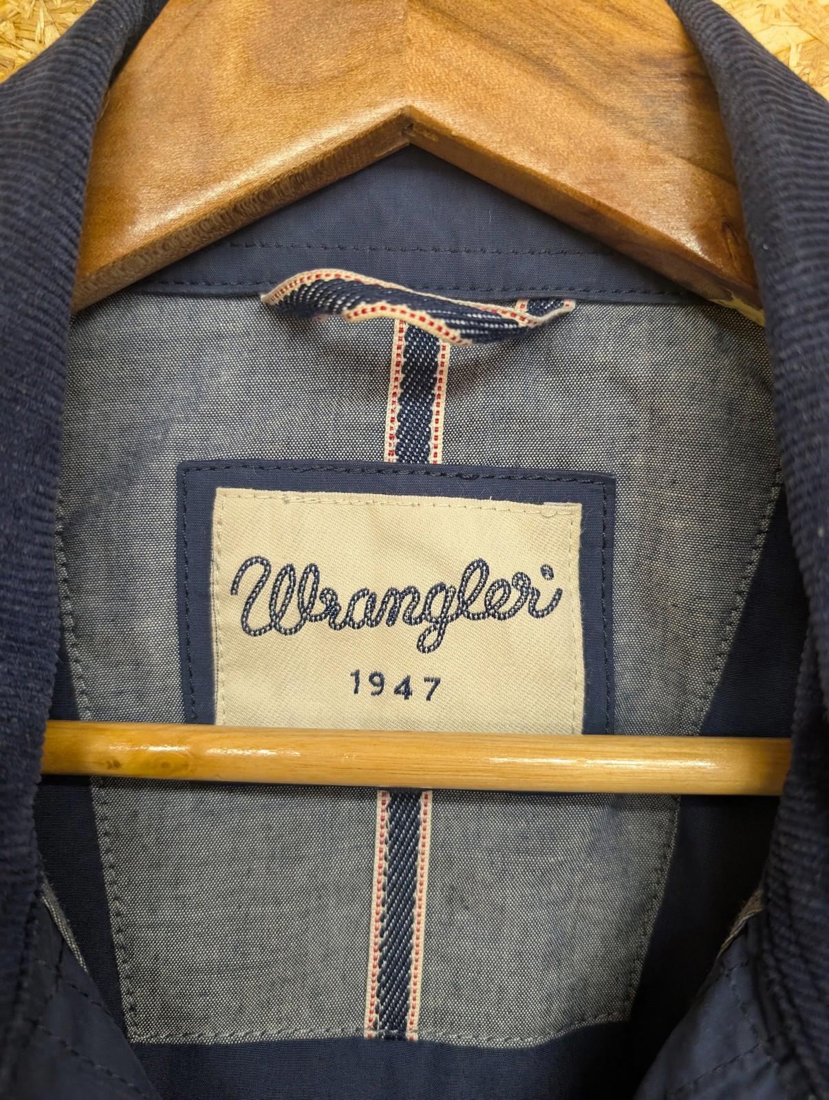 Wrangler Mac Jacket XL Men Corduroy Collar Blue Polyester Mid-Length Smart