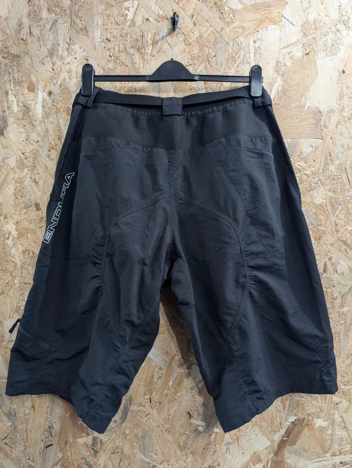 Endura Hummvee Short II Cycling Shorts Mens W36 3XL Black Nylon Cargo Adjustable