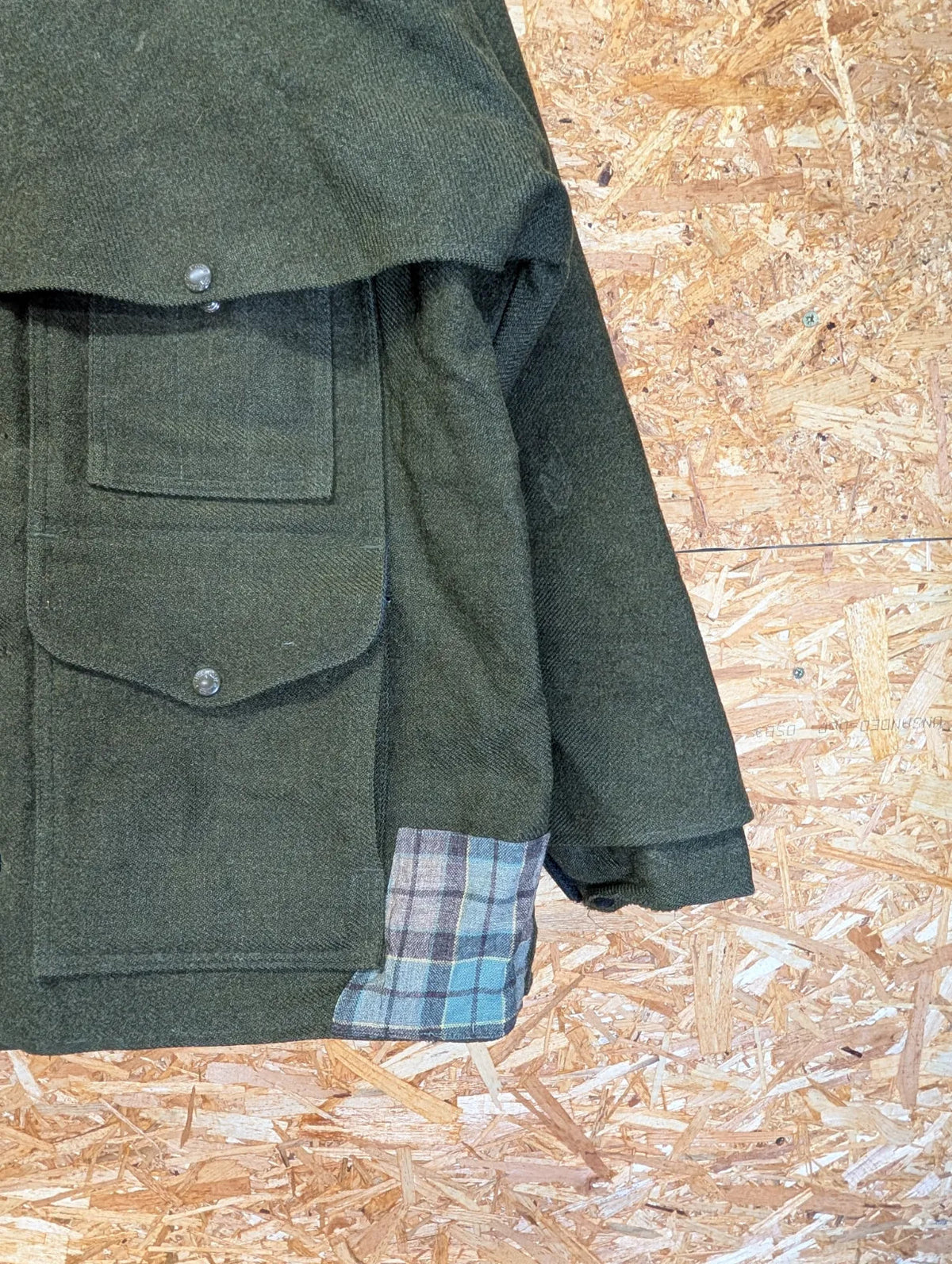 Filson Double Mackinaw Wool Cruiser Coat Mens XL Green Cape Heavy Jac USA Made