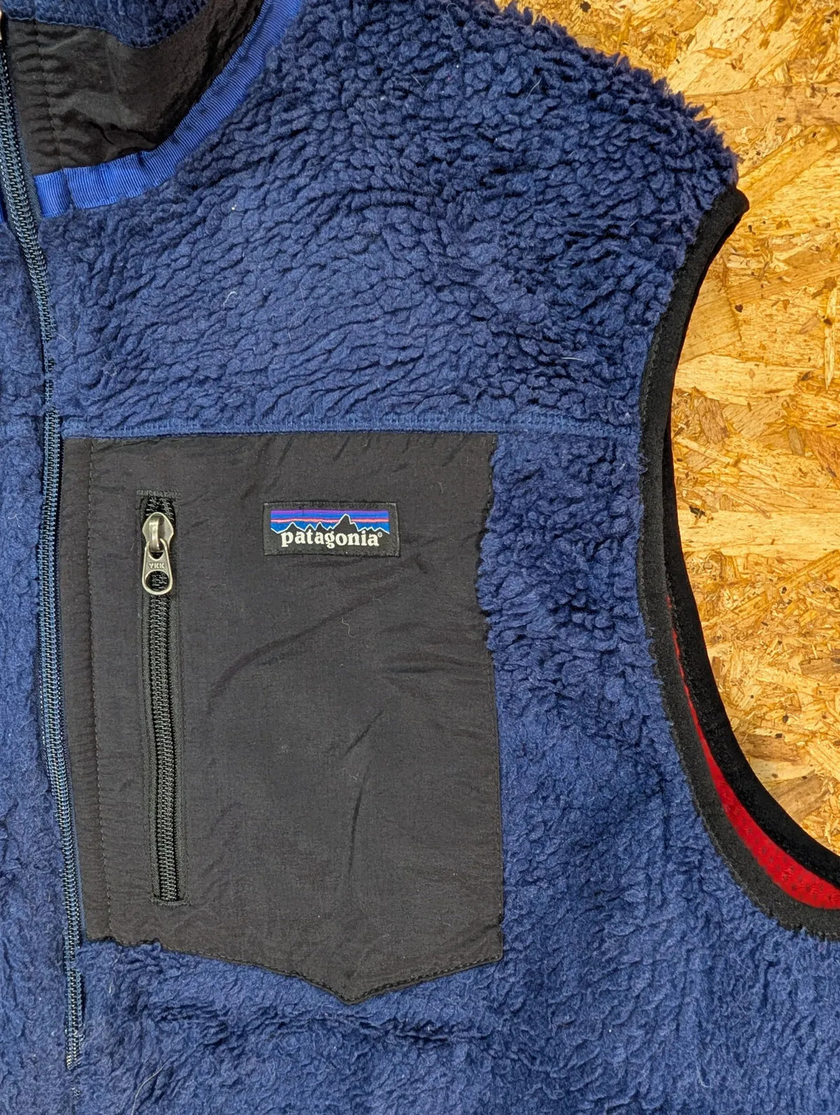 Vintage Patagonia Retro-X Fleece Vest Mens Large Blue Gilet Full Zip Synchilla