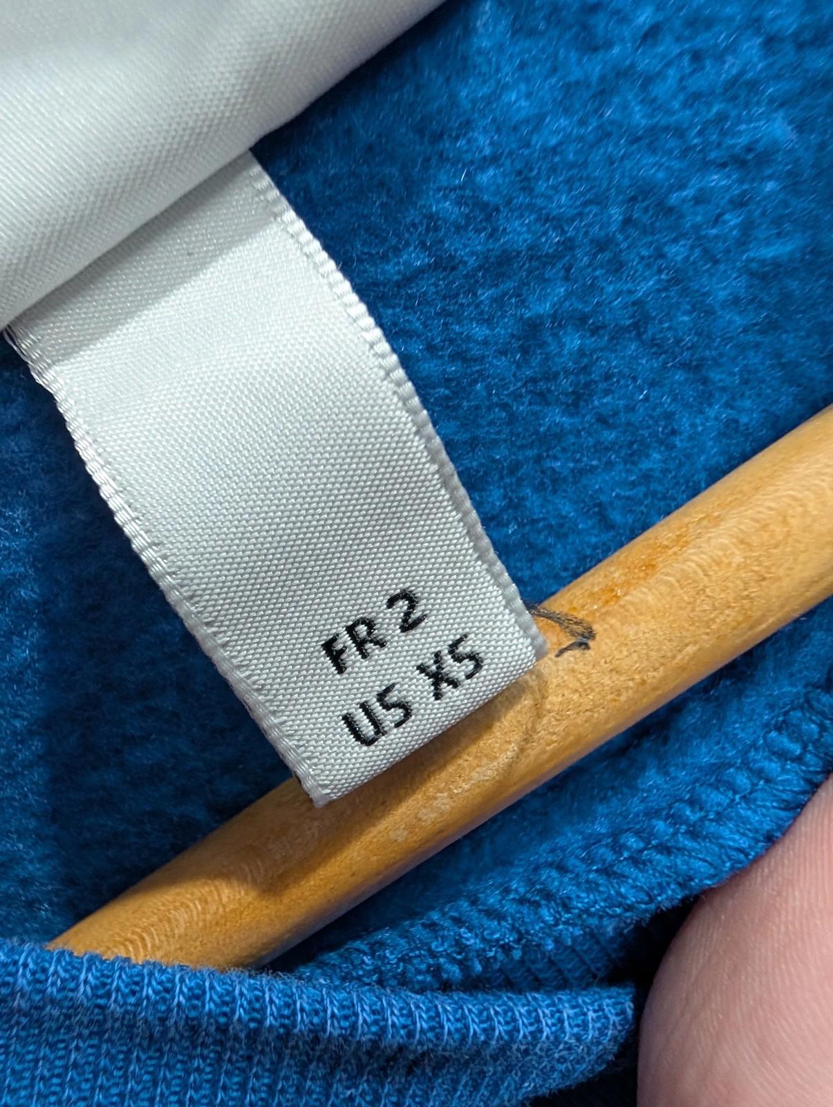 Lacoste Sweatshirt XS Men French Blue Logo Crew Neck Crocodile Oi Polloi Casuals