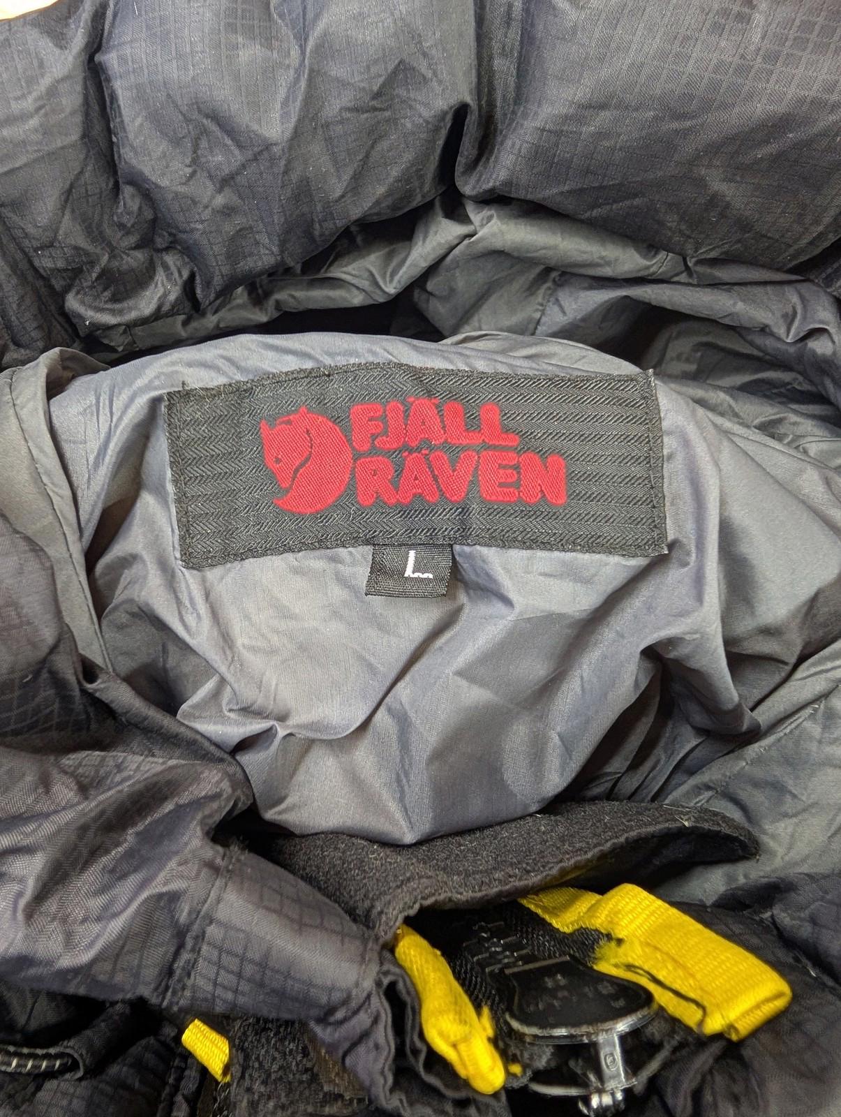 Fjällräven Expedition Down Jacket Large Men Puffer Hooded Down Insulated Black