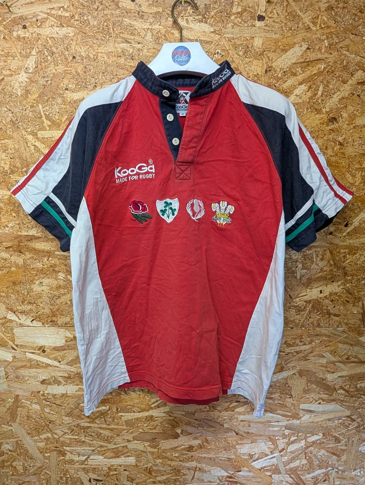 Vintage British Lions 2005 Rugby Shirt Mens Medium KooGa Red Cotton New Zealand