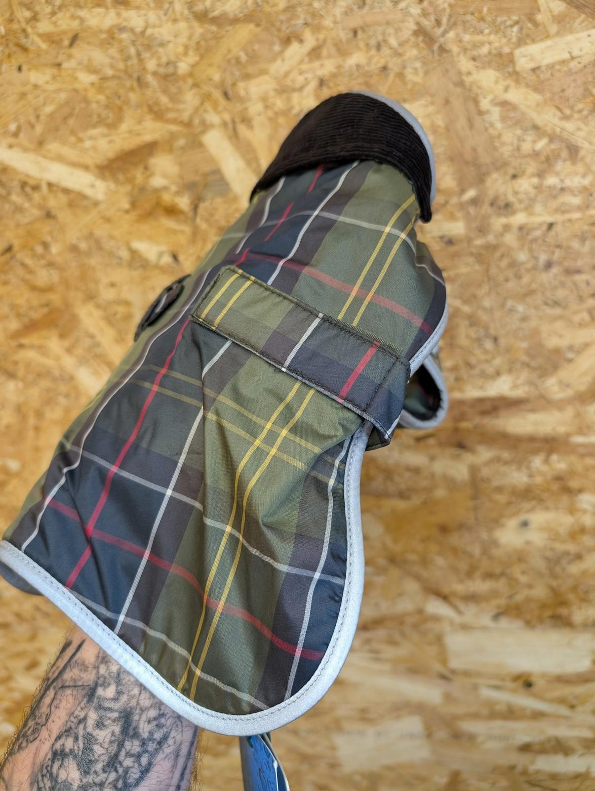 Barbour Tartan Dog Coat XS Waterproof Jacket Breathable Plaid Check