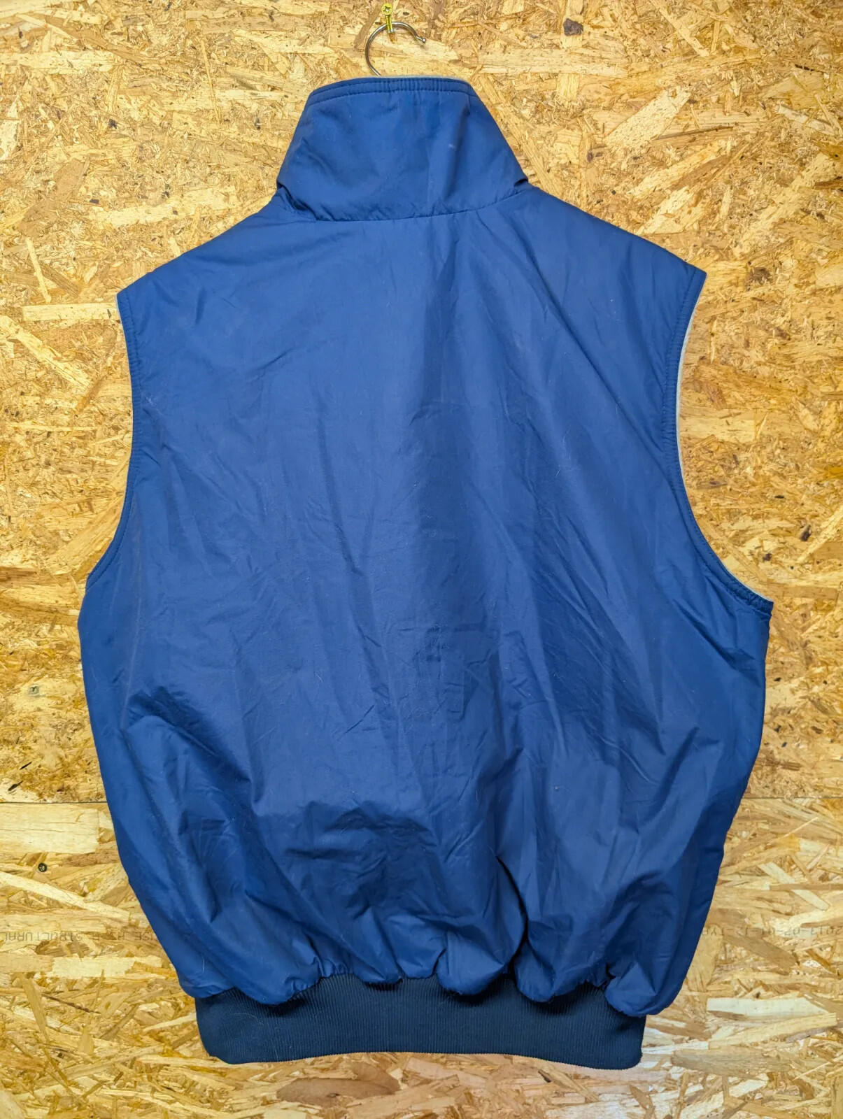 Vintage Patagonia Fleece Vest Mens XL Blue Lined Zip Gilet Body Warmer USA 80s