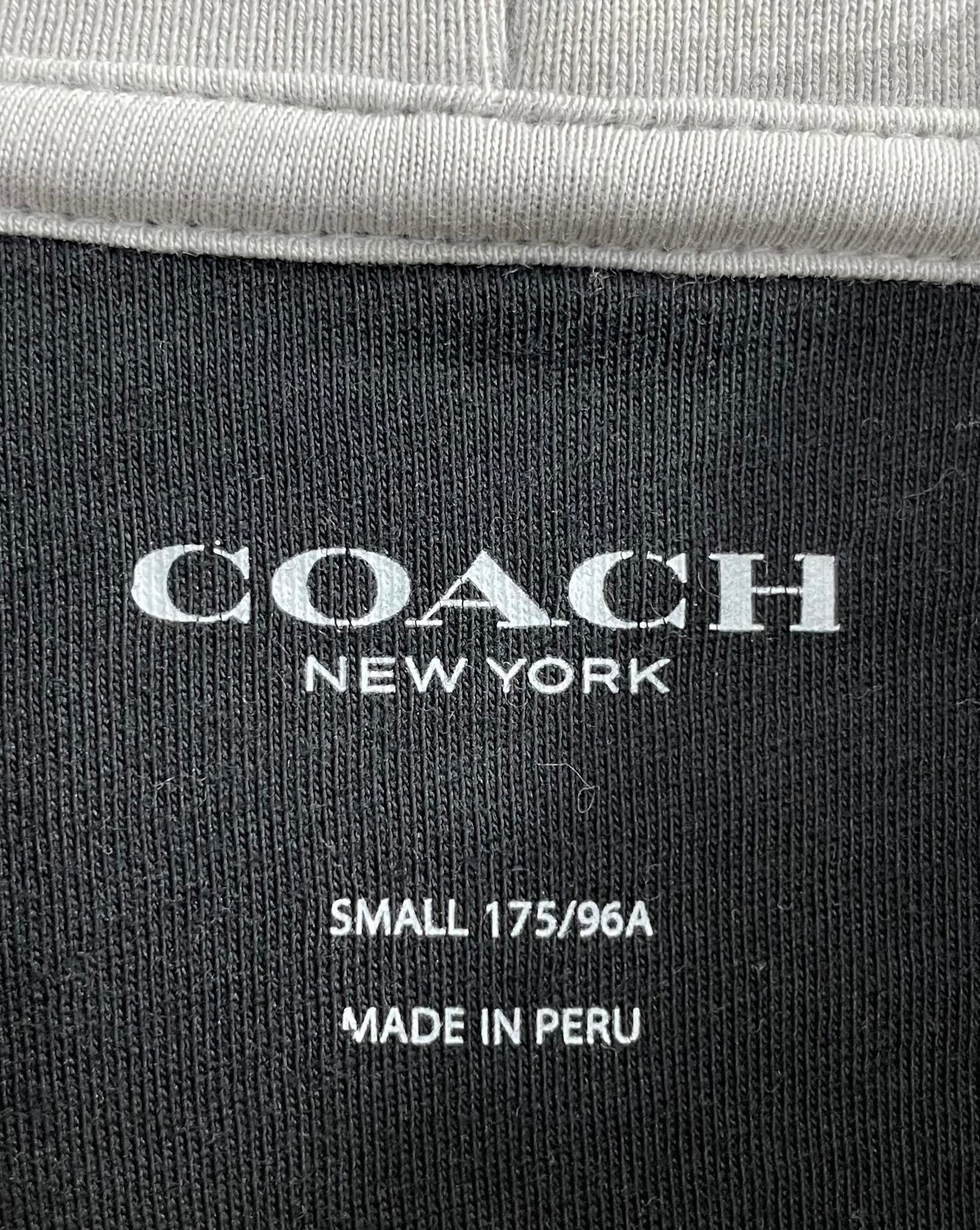 Coach Camouflage Grey Black Hoodie Jumper Full Zip Pullover Camo Mens Small