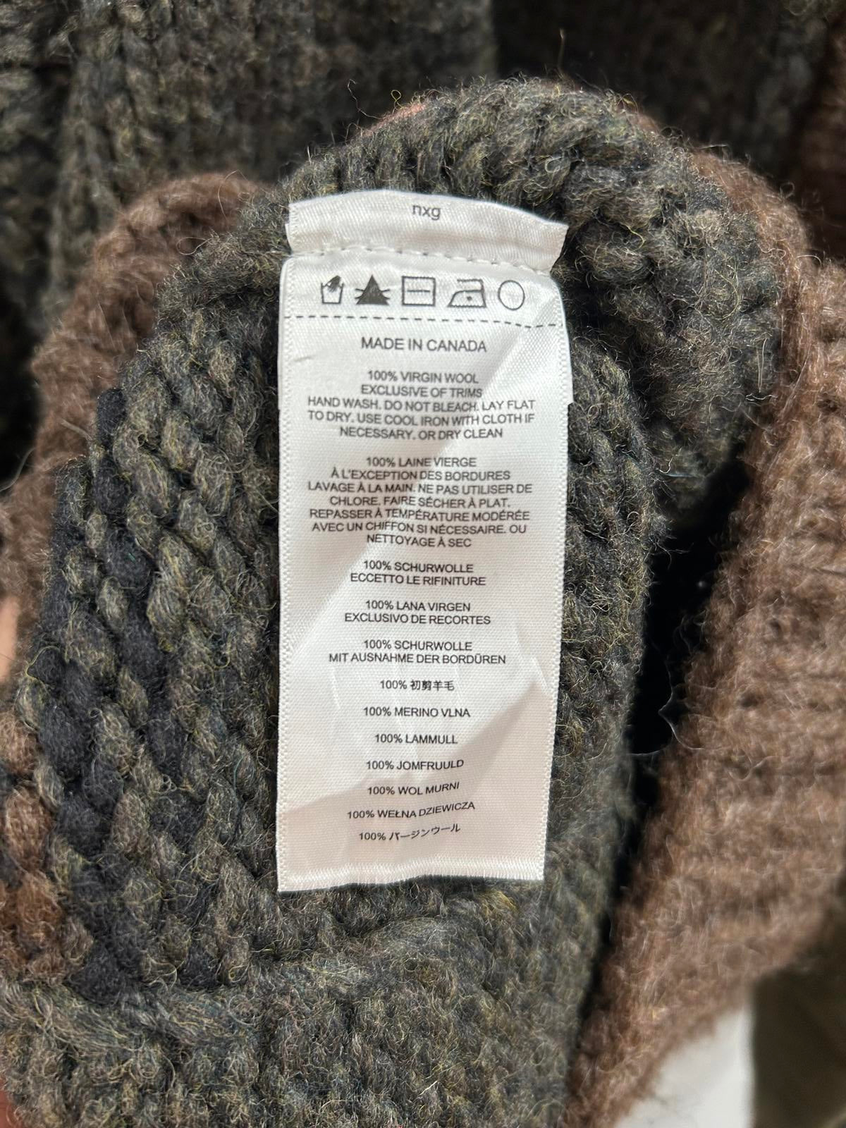 Filson Cowichan Cardigan Men Large Limited Edition Wool Knitted Chunky Jumper
