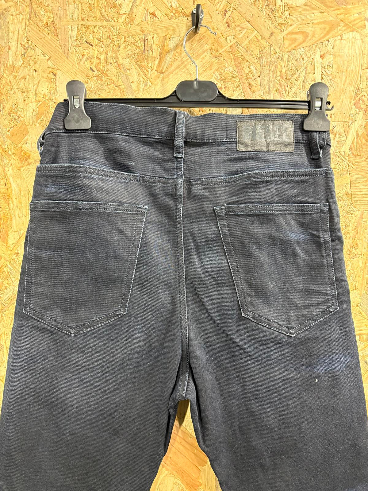 Diesel D-Eetar Jeans W31 L32 084AY Navy Blue Tapered Slim Button Fly Rigid Wash