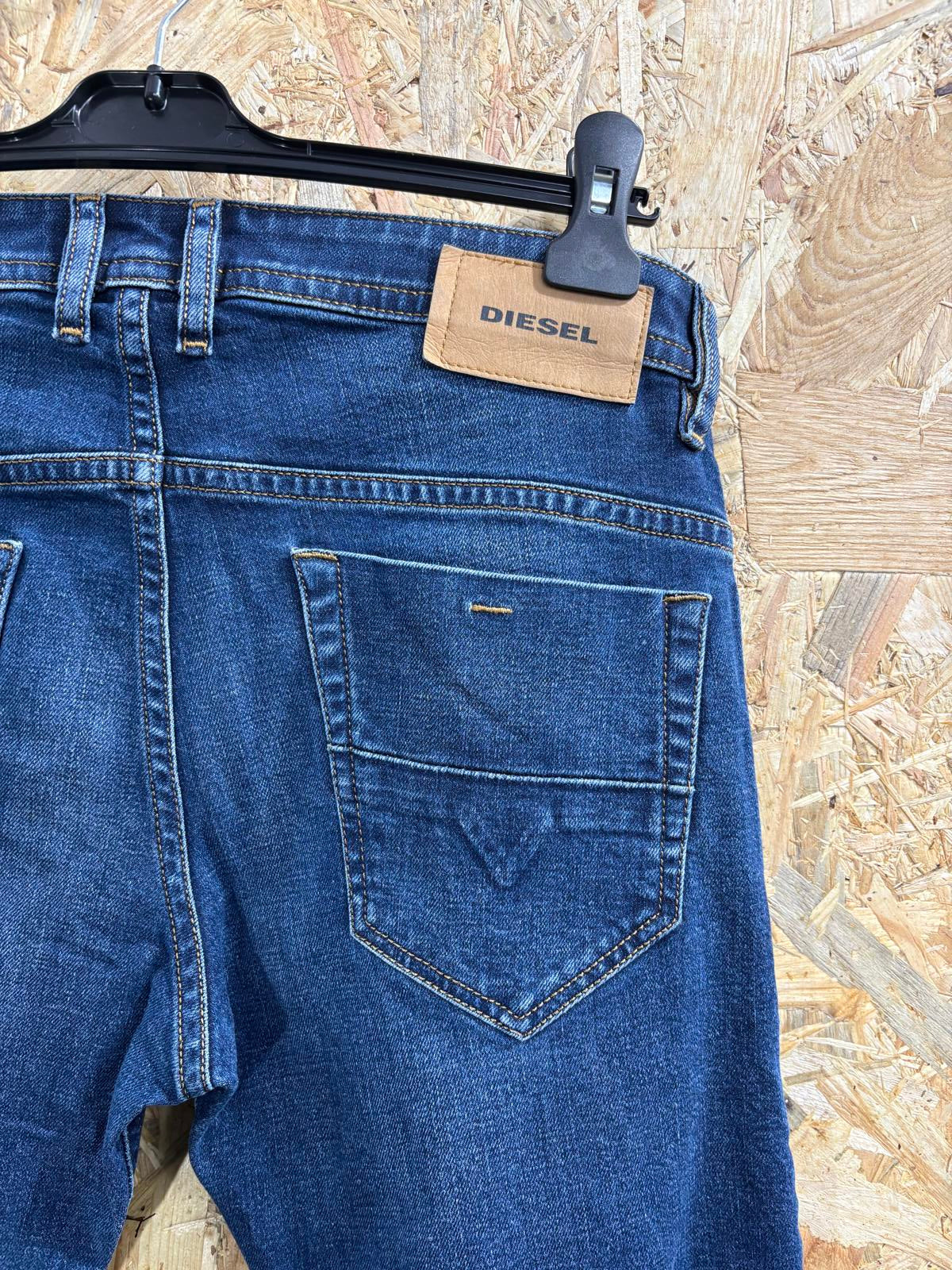 Diesel Thommer Slim Jeans W31 L32 Men 009ER Mid Blue Wash Zip Fly