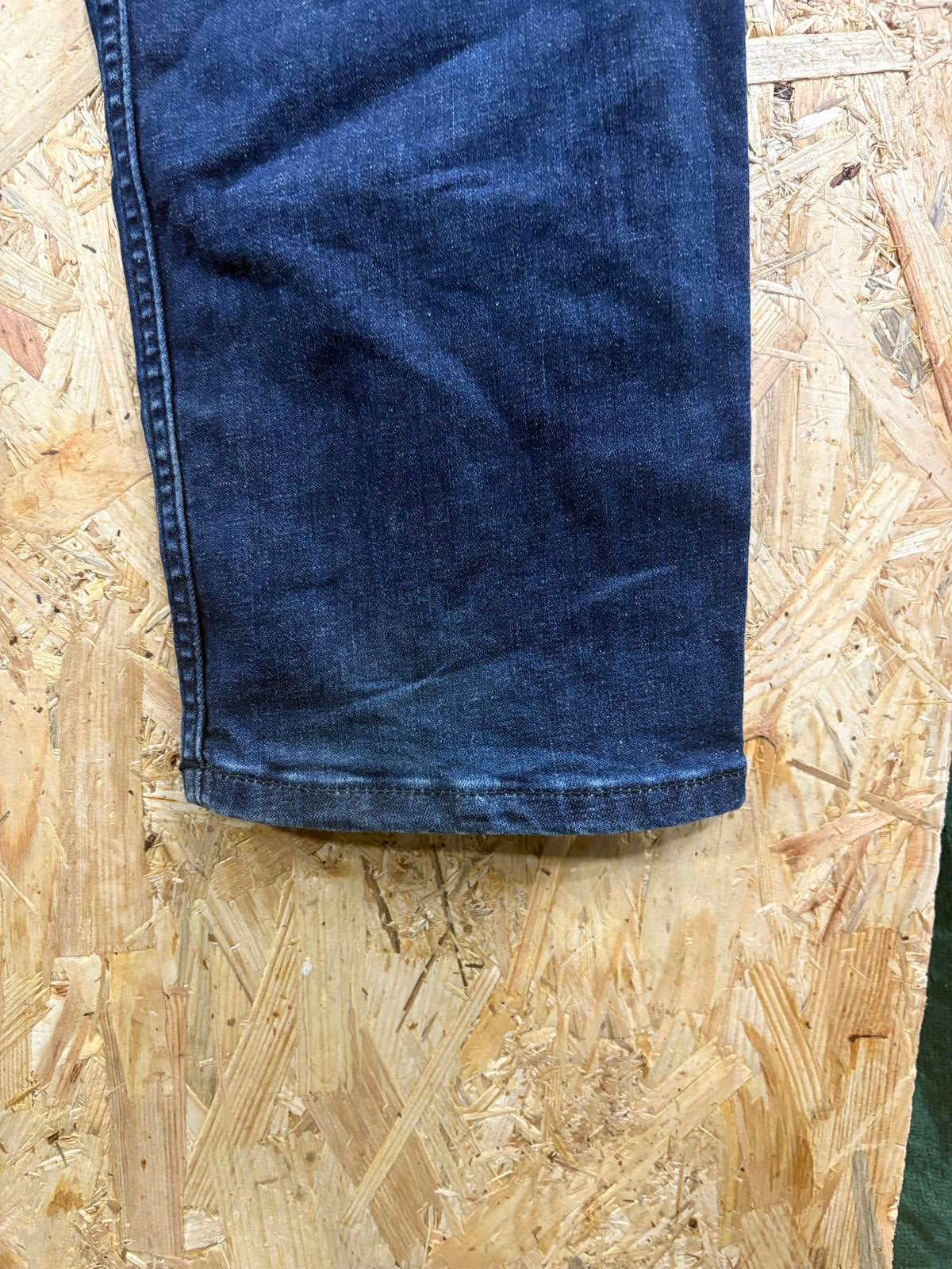 Hugo Boss Jeans W34 L34 Men Delaware Slim Navy Blue Comfort Soft Motion Denim