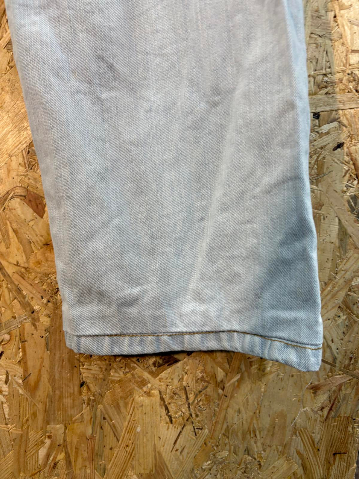 Levis Wide Baggy Jeans W34 L31 Men Relaxed Light Blue Stonewashed Denim Y2K