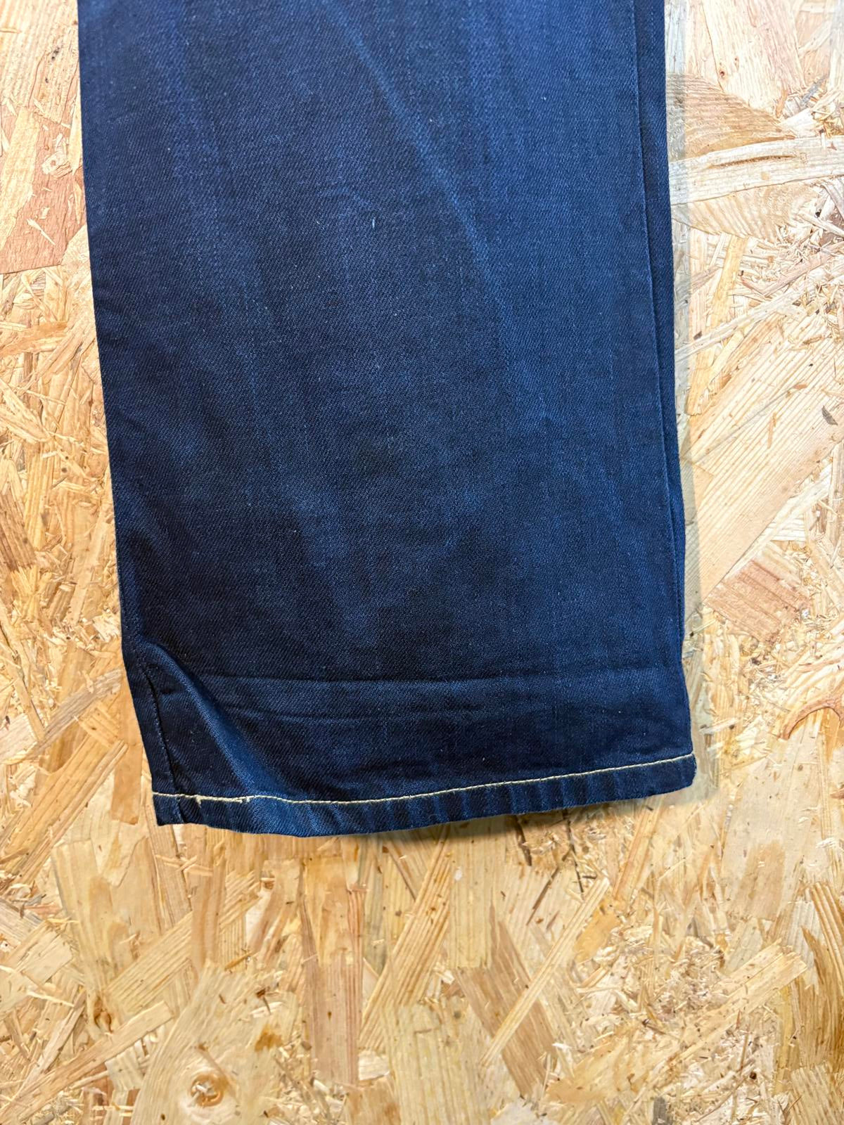 Vintage Levis Engineered Jeans W32 L32 Painted Arc Patch Navy Blue Denim 2003