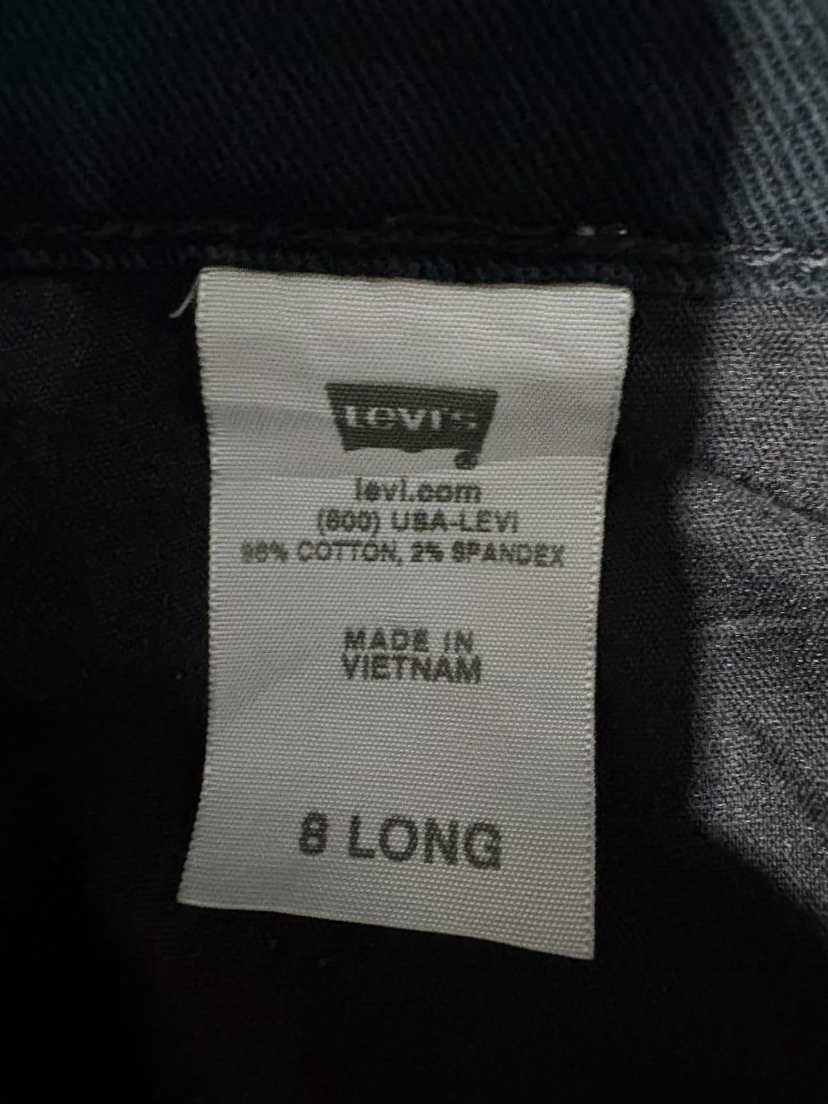 Levis 505 Jeans W30 L34 Women Straight Leg Stretch Denim Navy Blue Zip Fly