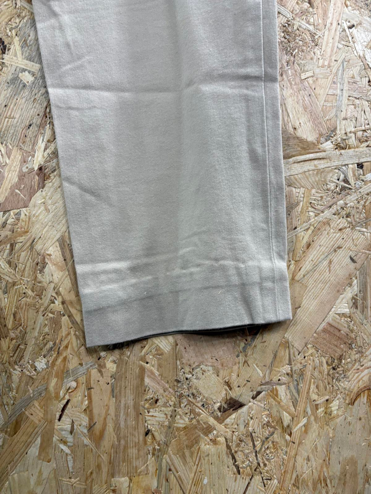 Ralph Lauren Jeans UK 12 W32 L32 Women Beige Tapered Fit Zip Fly Vintage Y2K
