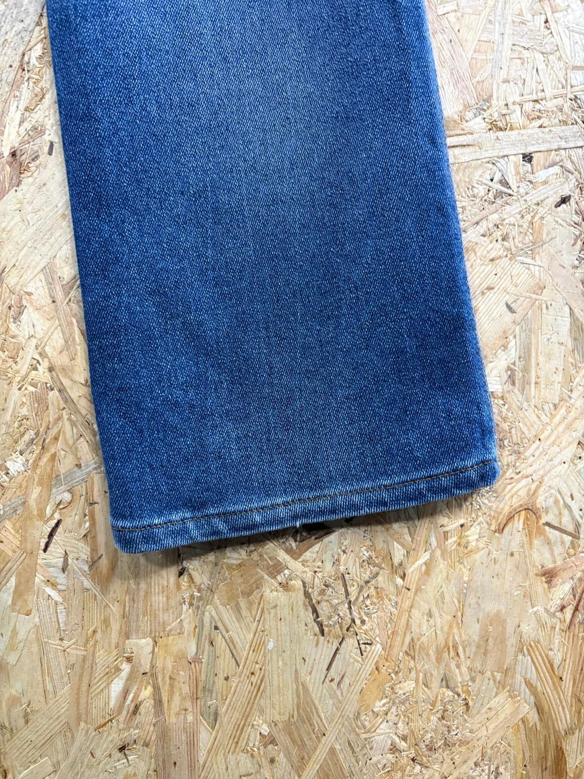 Vintage 80s Levis 517 Blue Bootcut Jeans W34 L32 USA Made Burgundy Tab Zip Fly
