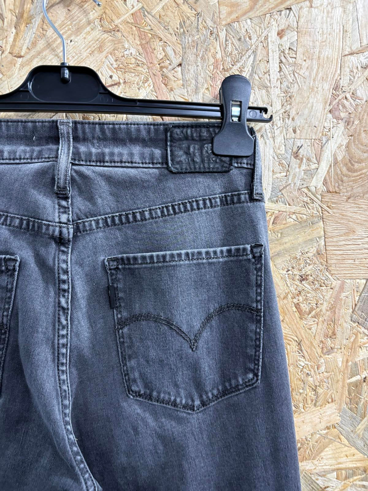 Levis 721 High Rise Skinny Jeans Size 8 W27 L30 Women Black Grey Stretch Slim