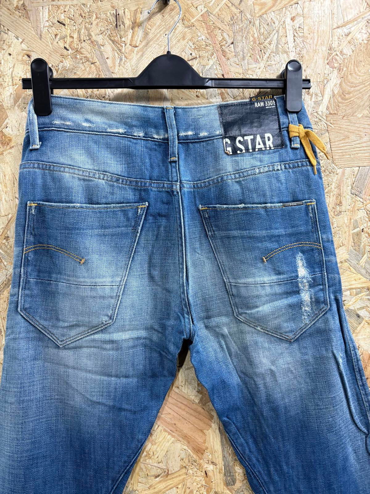 G-Star Arc Loose Tapered Jeans W26 L30 Women Blue Denim Y2K Vintage Carrot Zip