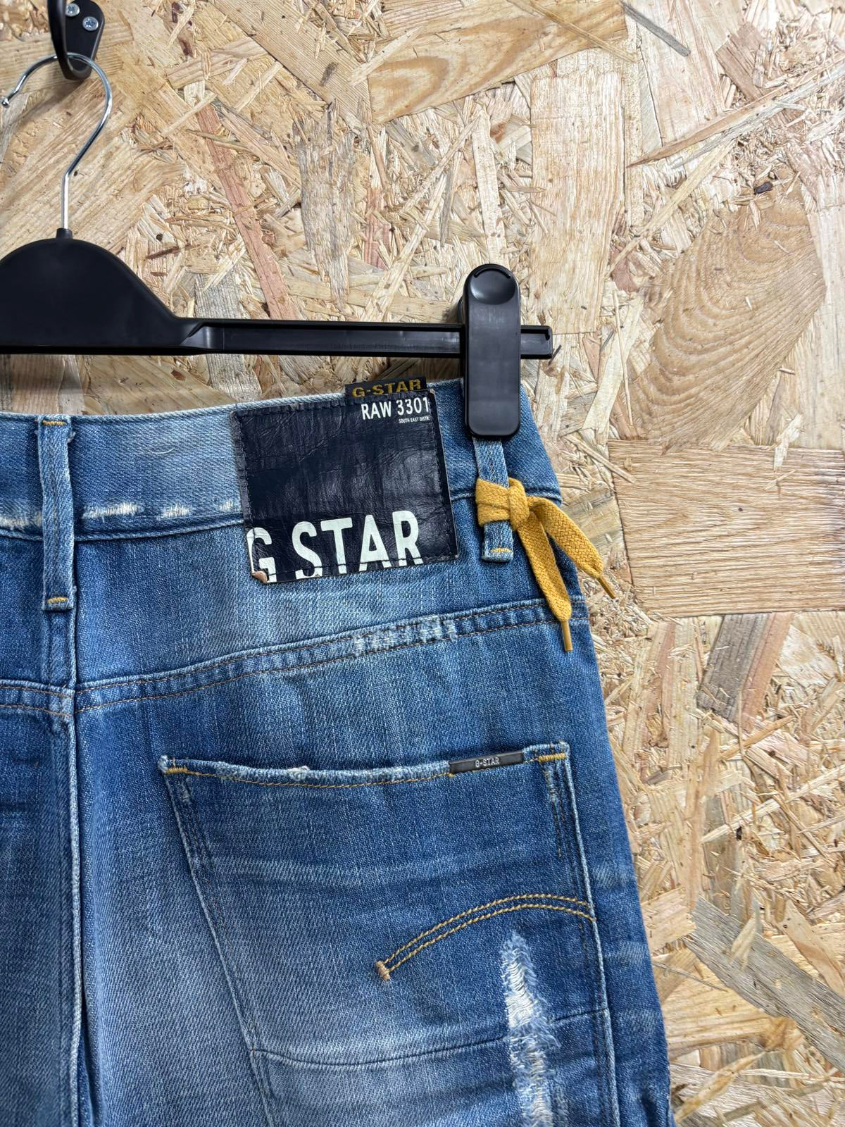 G-Star Arc Loose Tapered Jeans W26 L30 Women Blue Denim Y2K Vintage Carrot Zip