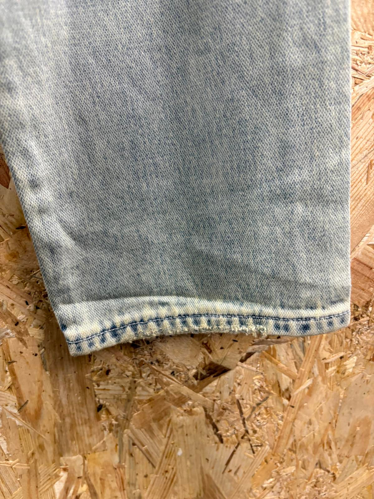 Denham Jeans W31 L34 Men Light Blue Stonewashed 14oz Point RB Soft Denim Zip Fly