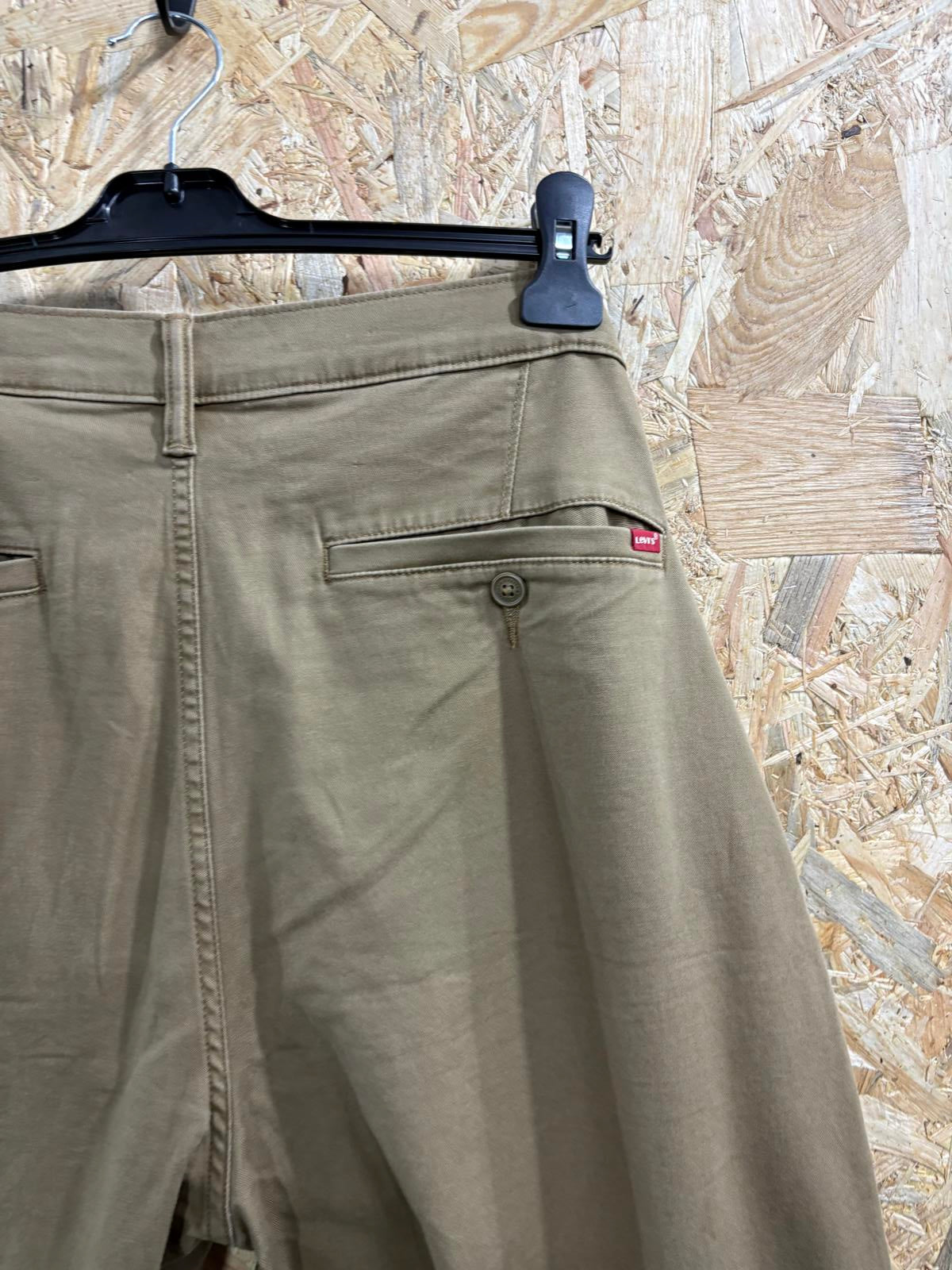 Levis XX Chino Trousers W36 L32 Brown Tan Pants Standard Taper Fit Zip Fly
