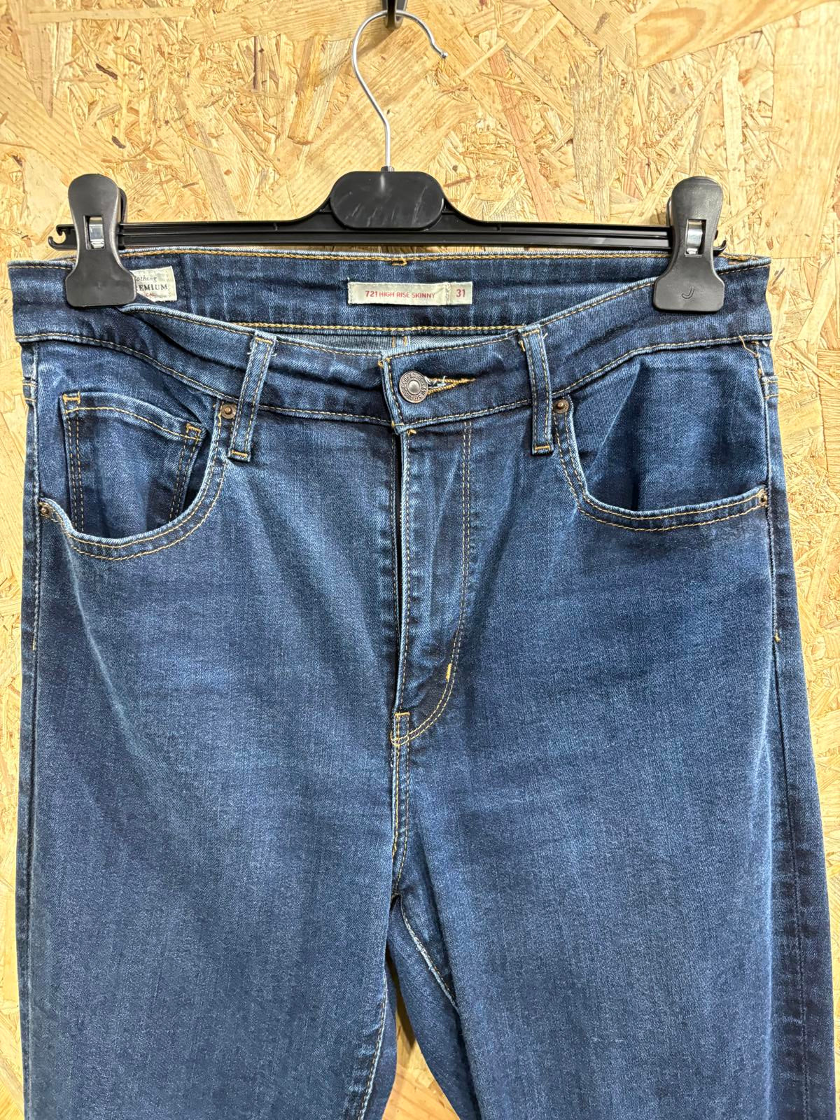 Levis 312 Shaping Skinny Jeans Women W31 L34 Navy Blue Stretch Denim Red Tab