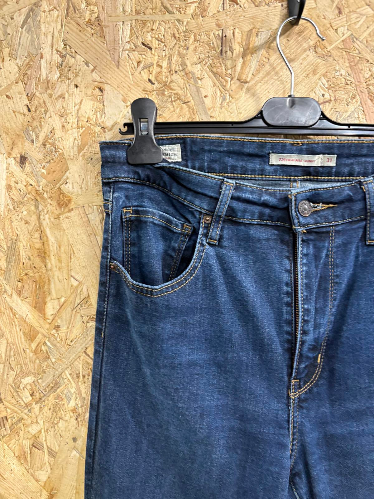 Levis 312 Shaping Skinny Jeans Women W31 L34 Navy Blue Stretch Denim Red Tab