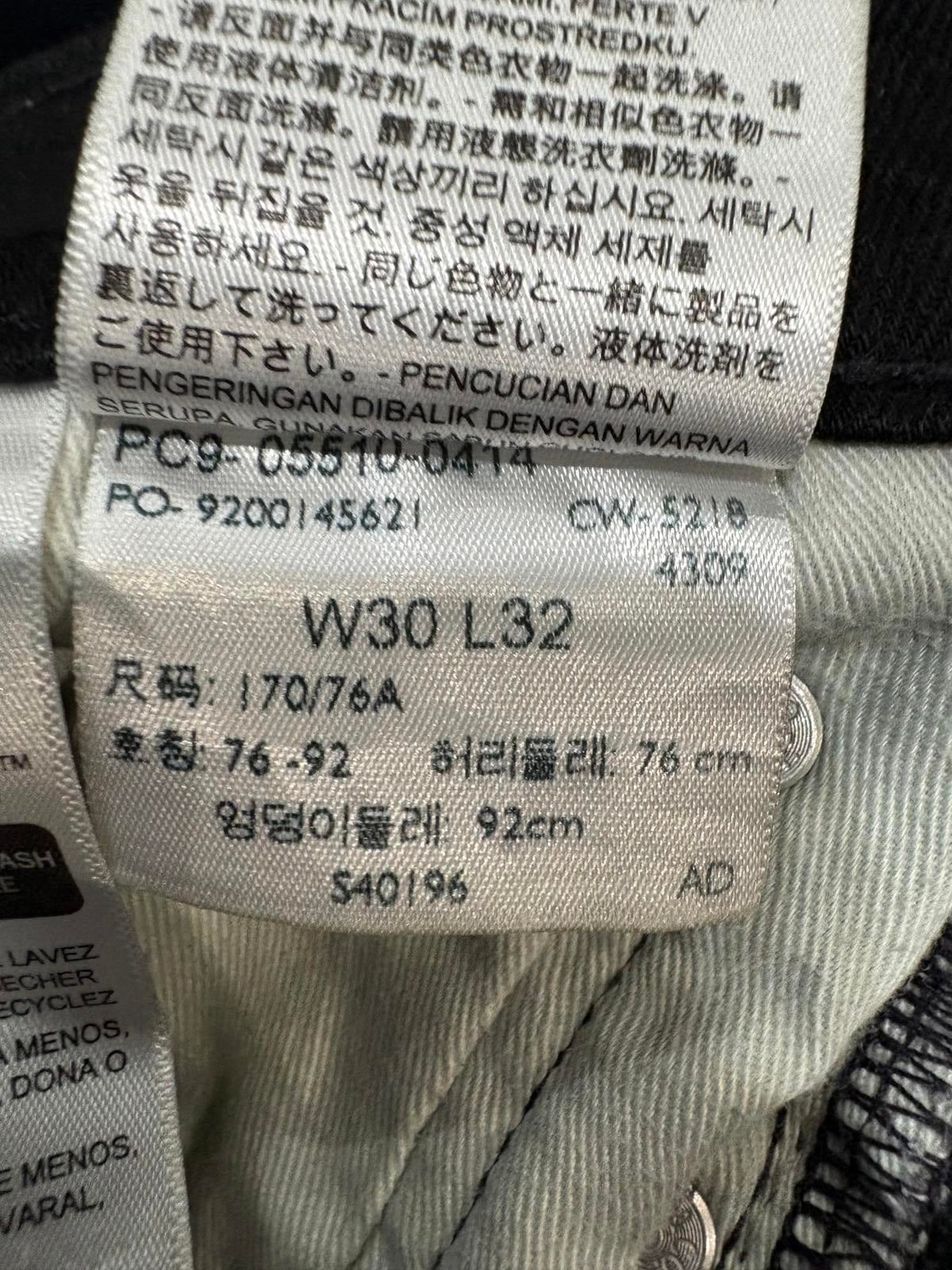 Levis 510 Skinny Jeans W30 L32 Men Black Slim Stretch Zip Fly Red Tab Emo Goth