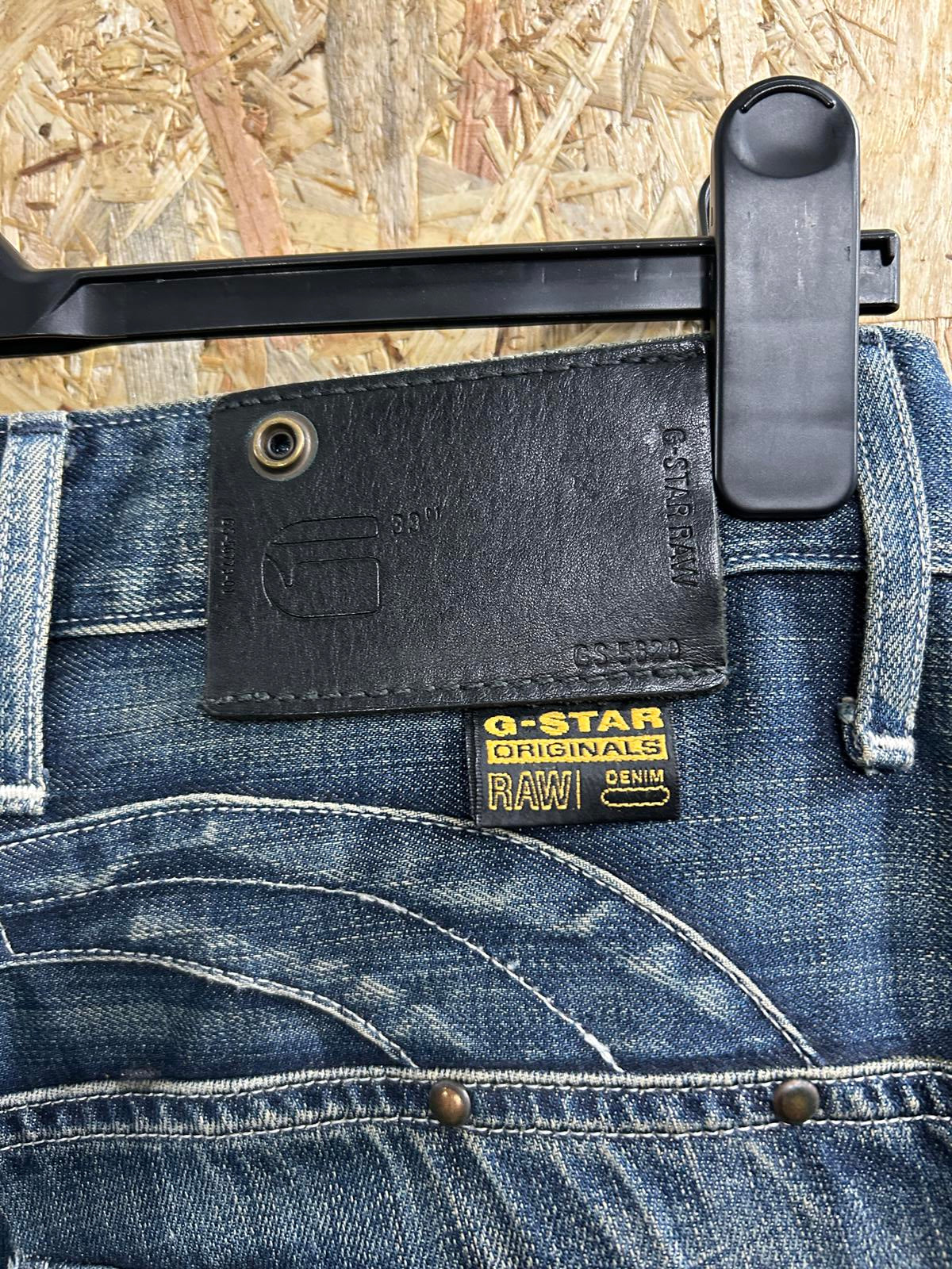 G-Star Elwood 3D Loose Jeans W32 L32 Men Buckle Back Cinch Blue Vintage Y2K