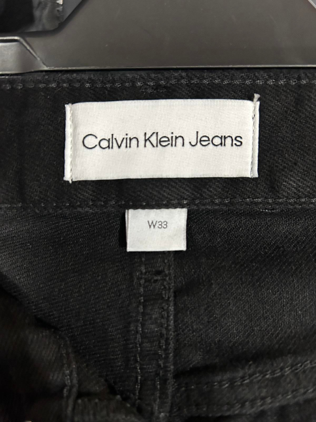Calvin Klein Relaxed Fit Jeans W33 L32 Men Black 90s Straight Leg Denim Straight